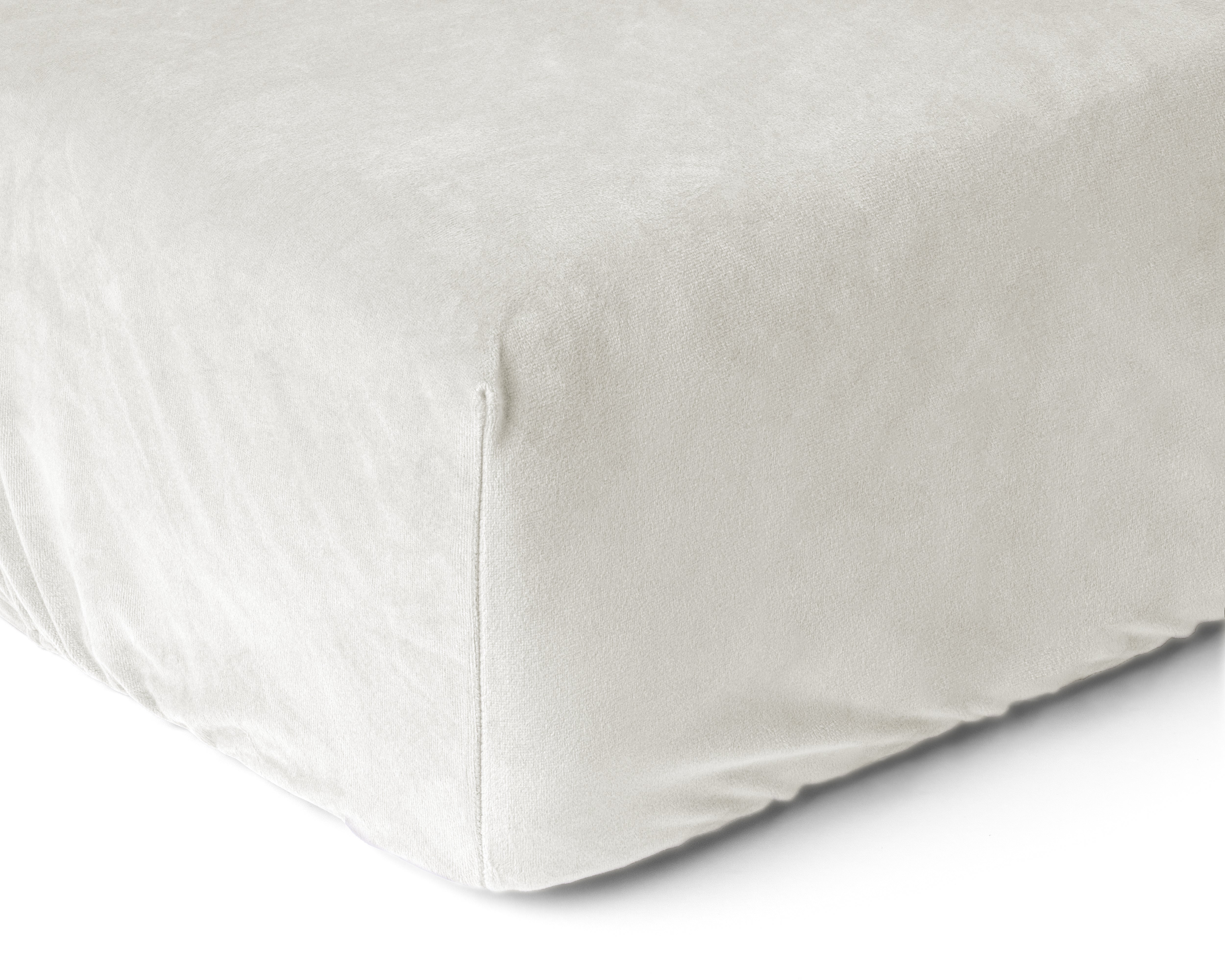 Velvet Hoeslaken Creme - Warm voor de winter - Zacht en soepel - Vocht absorberend