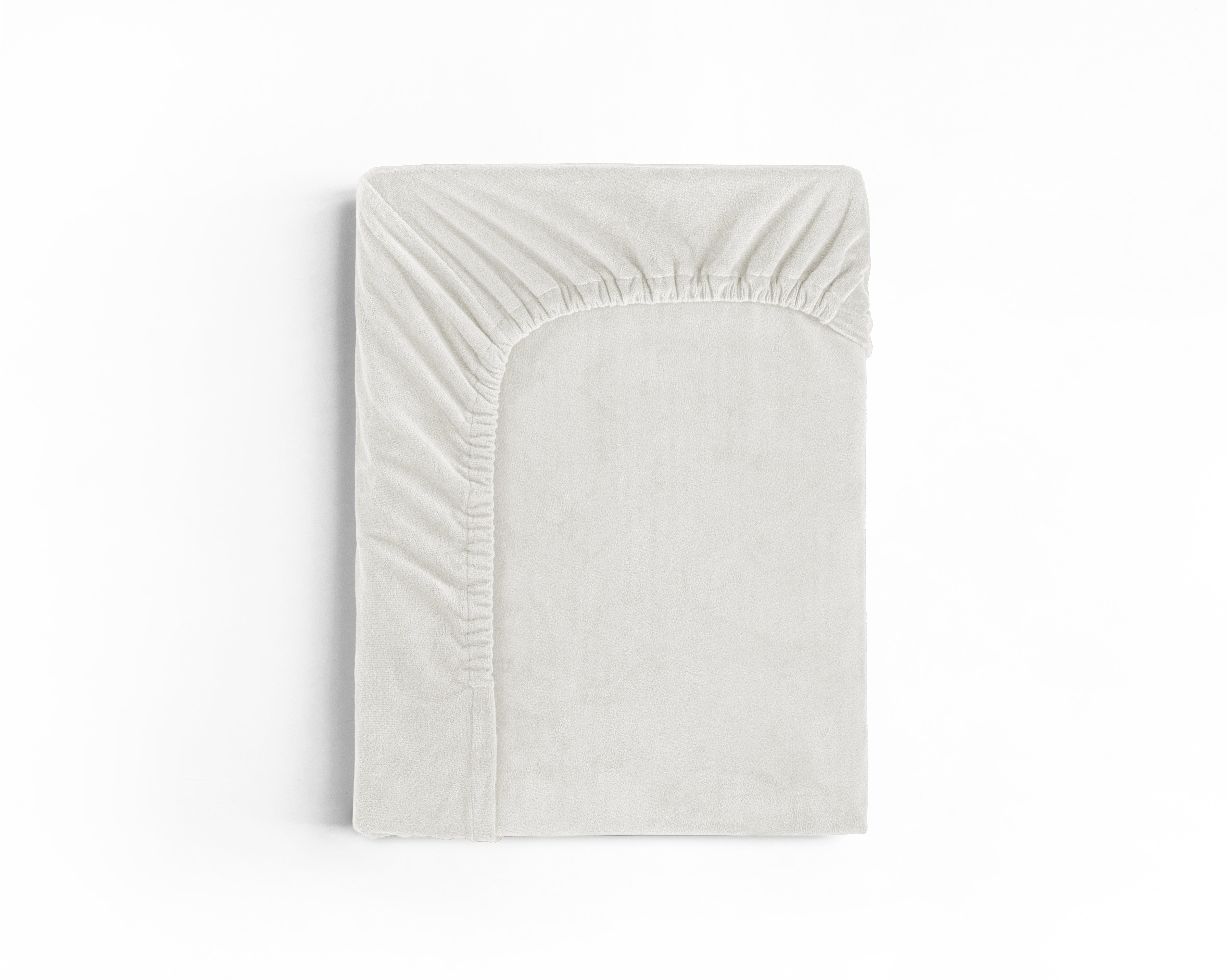 Velvet Hoeslaken Creme - Warm voor de winter - Zacht en soepel - Vocht absorberend