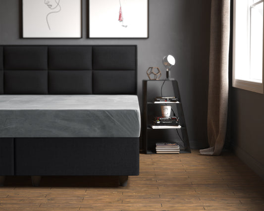 Velvet Hoeslaken Grijs - Warm voor de winter - Zacht en soepel - Vocht absorberend