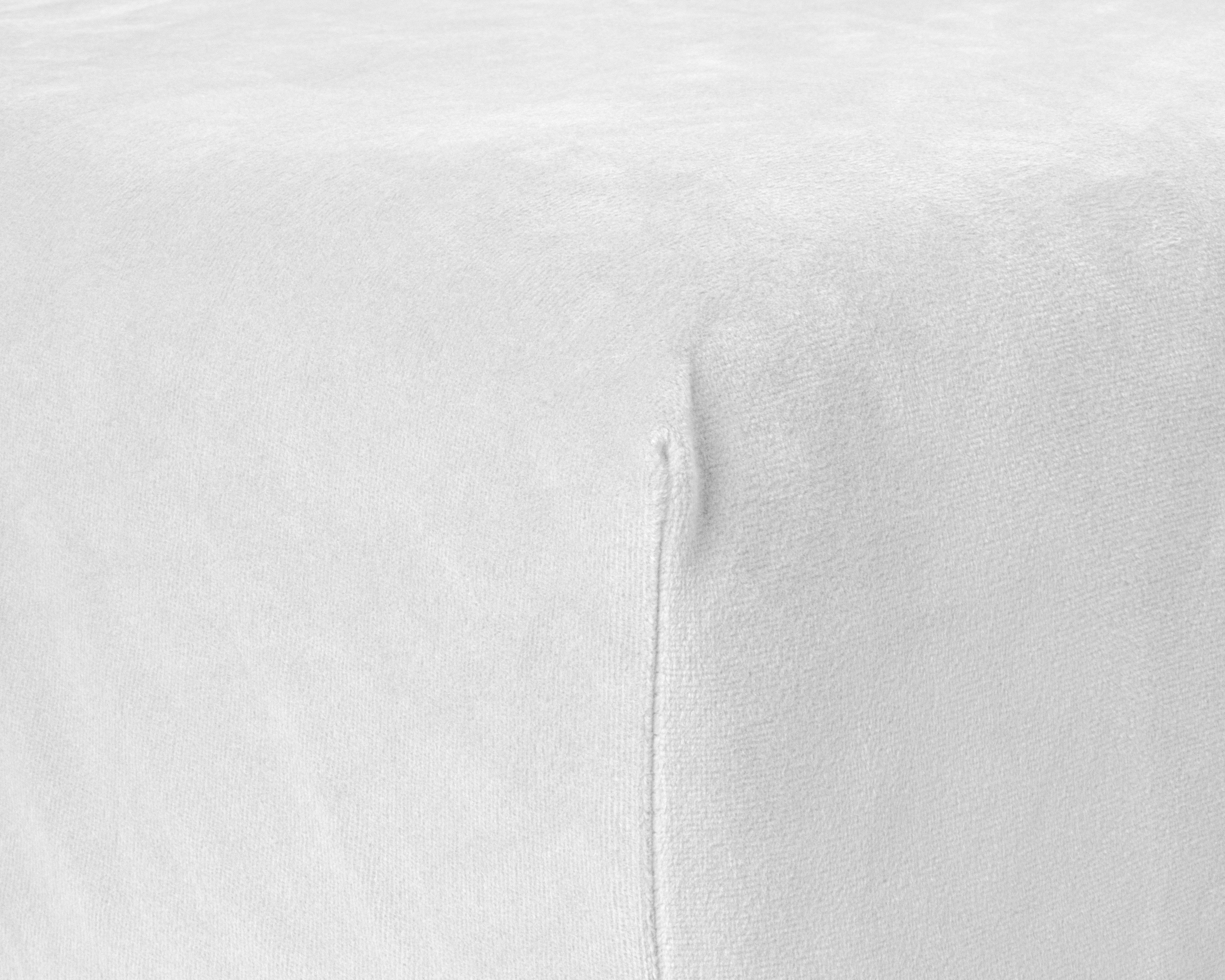 Velvet Hoeslaken Wit - Warm voor de winter - Zacht en soepel - Vocht absorberend