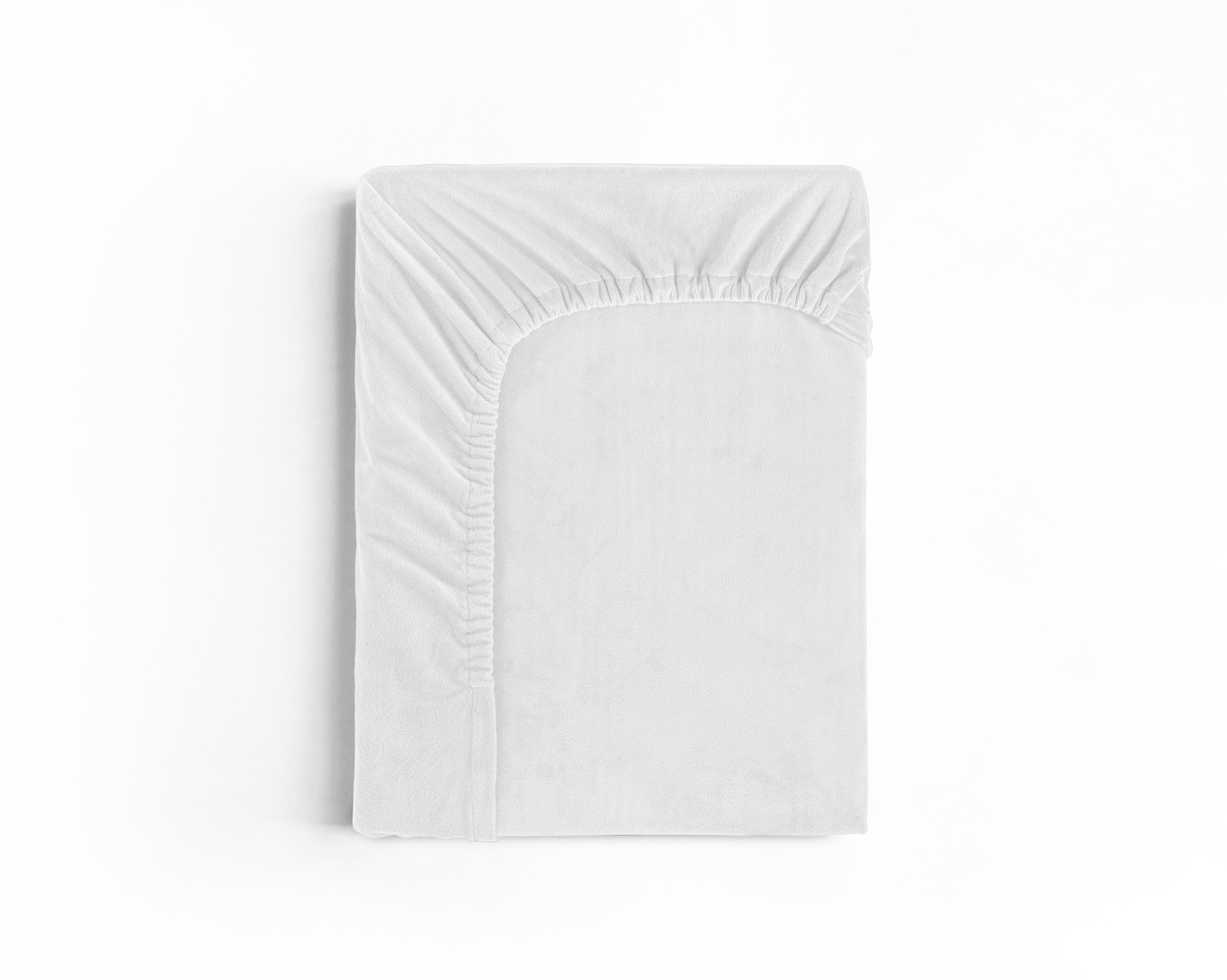 Velvet Hoeslaken Wit - Warm voor de winter - Zacht en soepel - Vocht absorberend