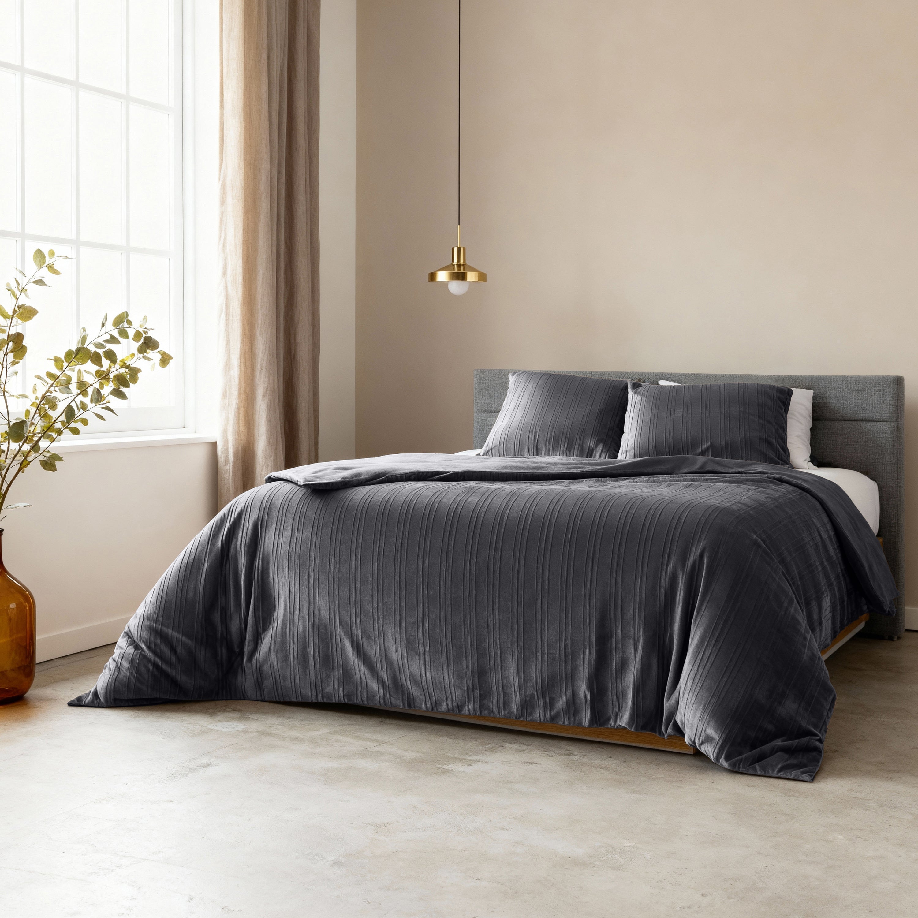 Velvet Lining Zwart Dekbedovertrek