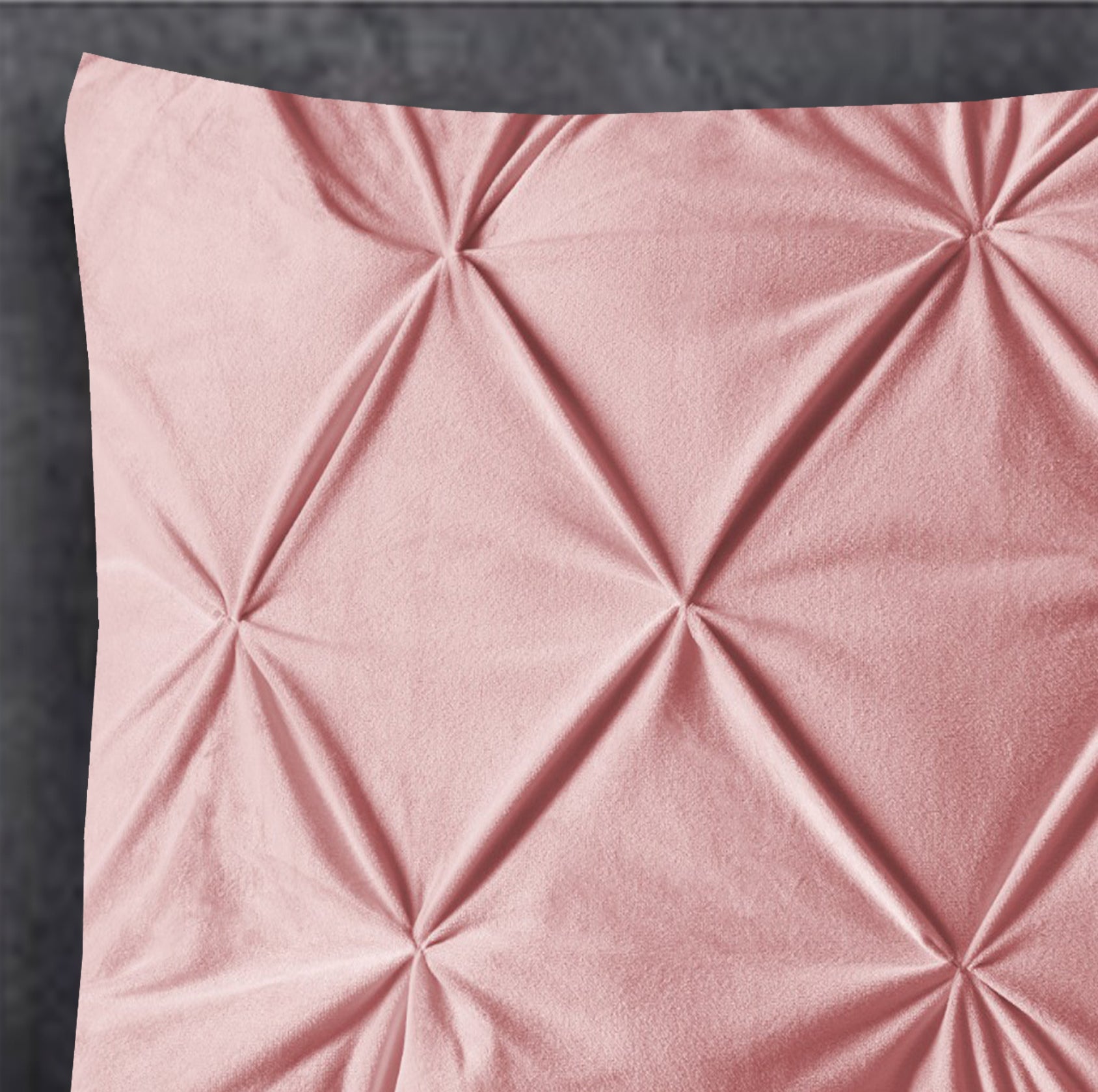 Velvet Pintuck 2pack kussenslopen Roze 60 x 70 - Fluweel zacht - Uni kleur - Luxe verpakt