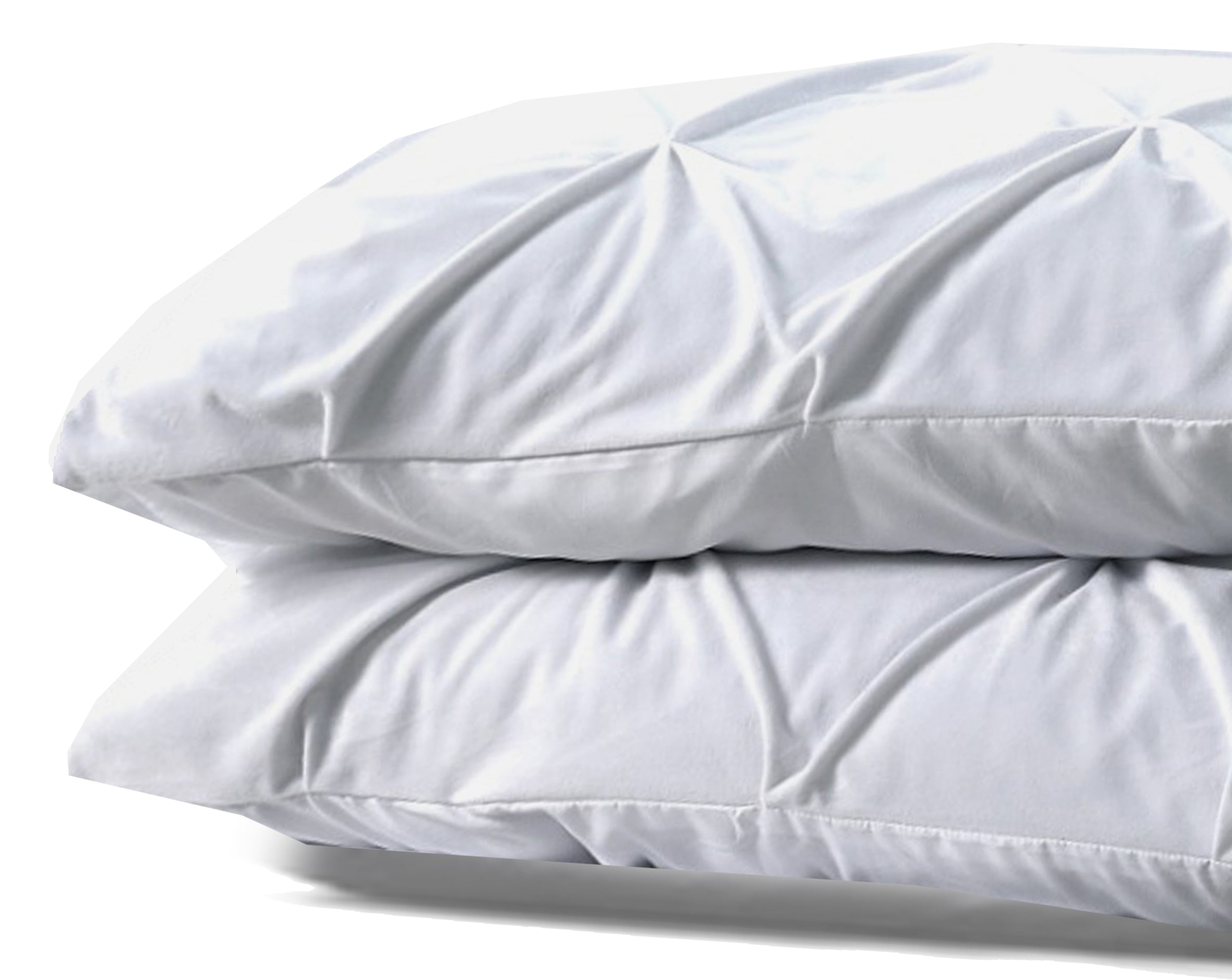 Velvet Pintuck 2pack kussenslopen Wit 60 x 70 - Fluweel zacht - Uni kleur - Luxe verpakt