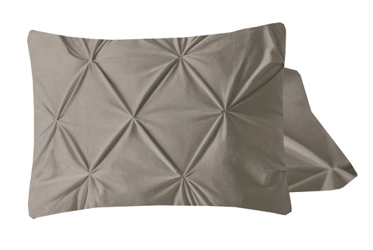 Velvet Pintuck 2pack kussenslopen Zand 60 x 70 - Fluweel zacht - Uni kleur - Luxe verpakt
