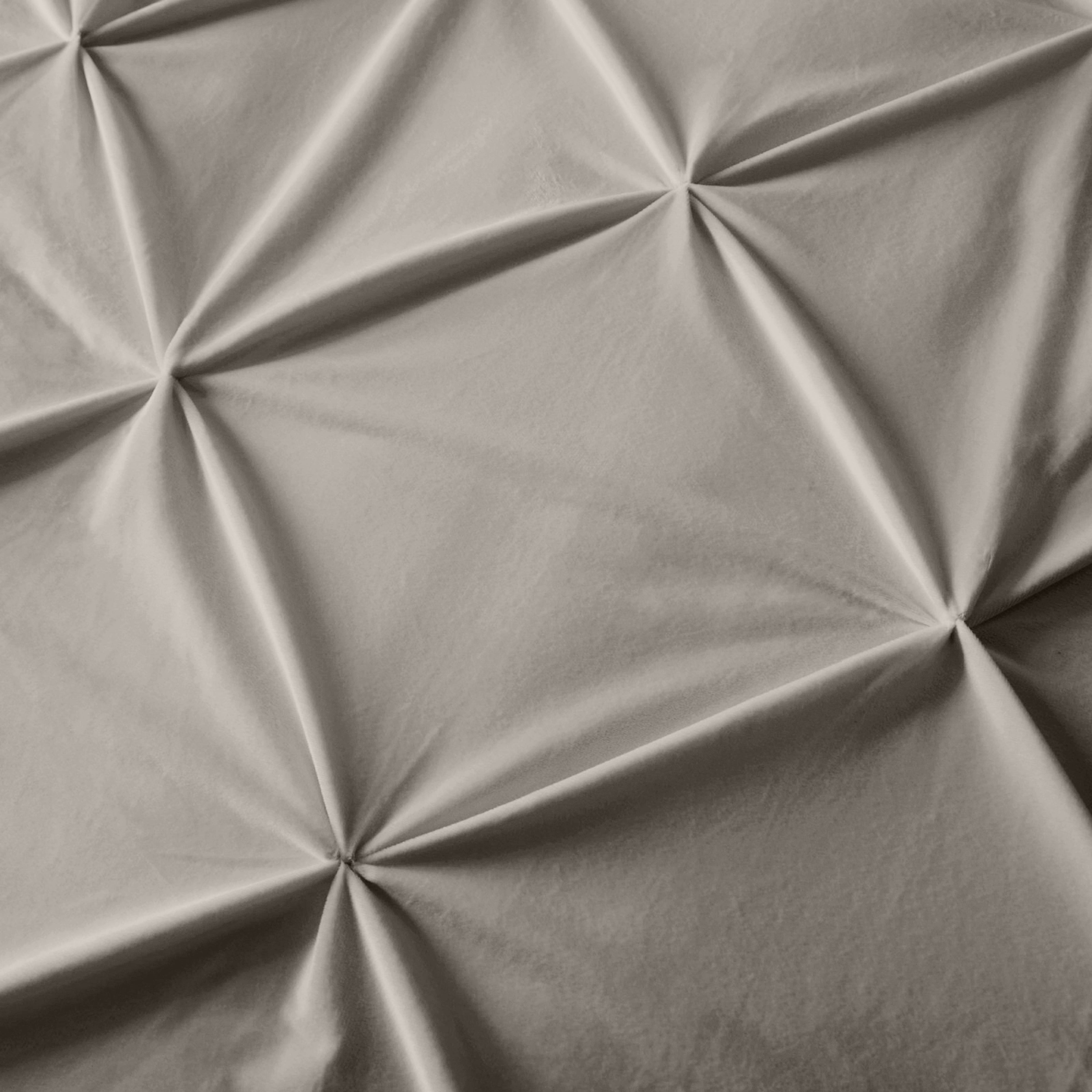 Velvet Pintuck Dekbedovertrek Zand - Fluweel zacht - Chique design - Luxe verpakking