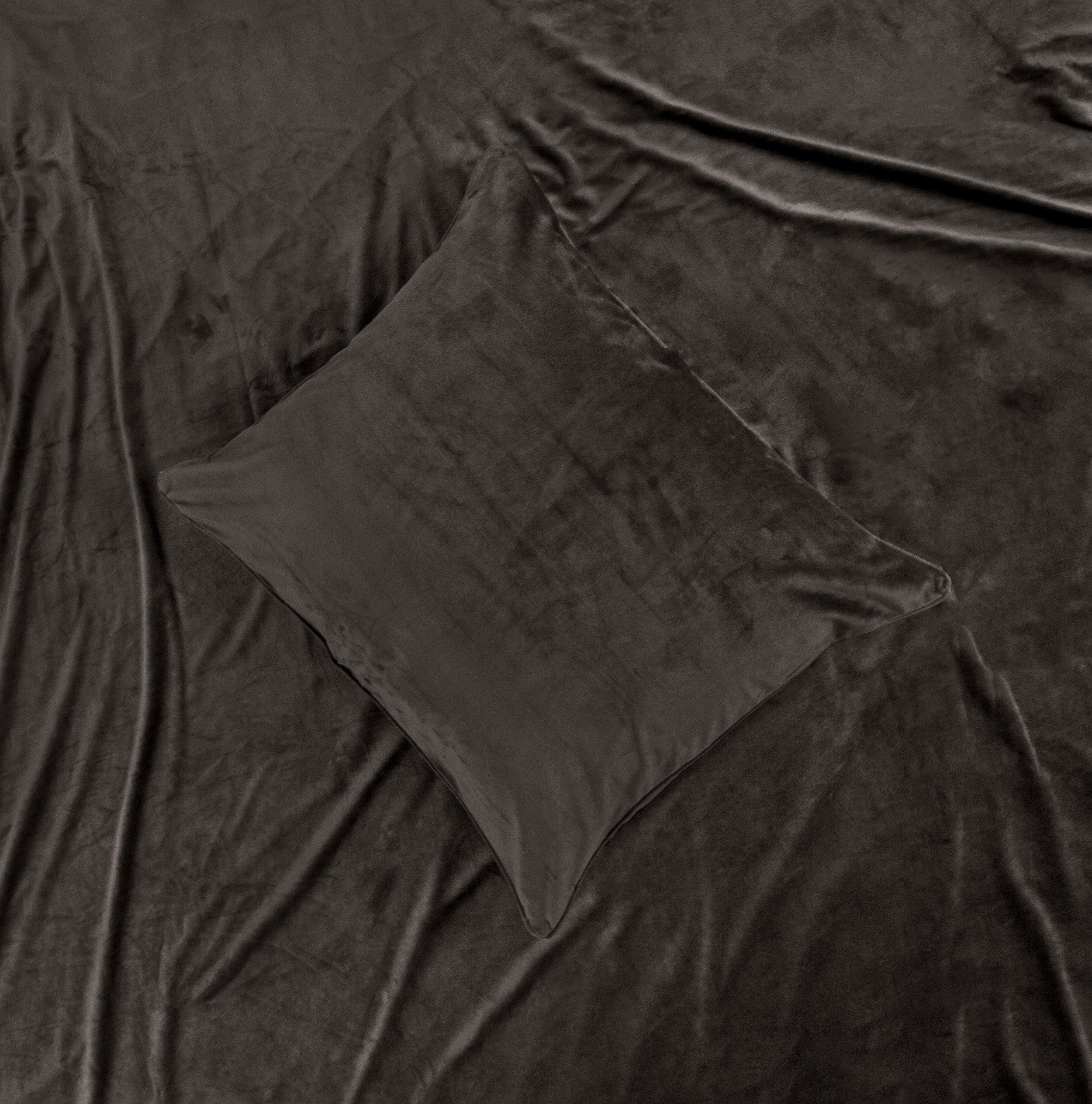 Velvet Piping Dekbedovertrek Deep Taupe - Velvet Piping - Fluweel zacht - Luxe verpakt