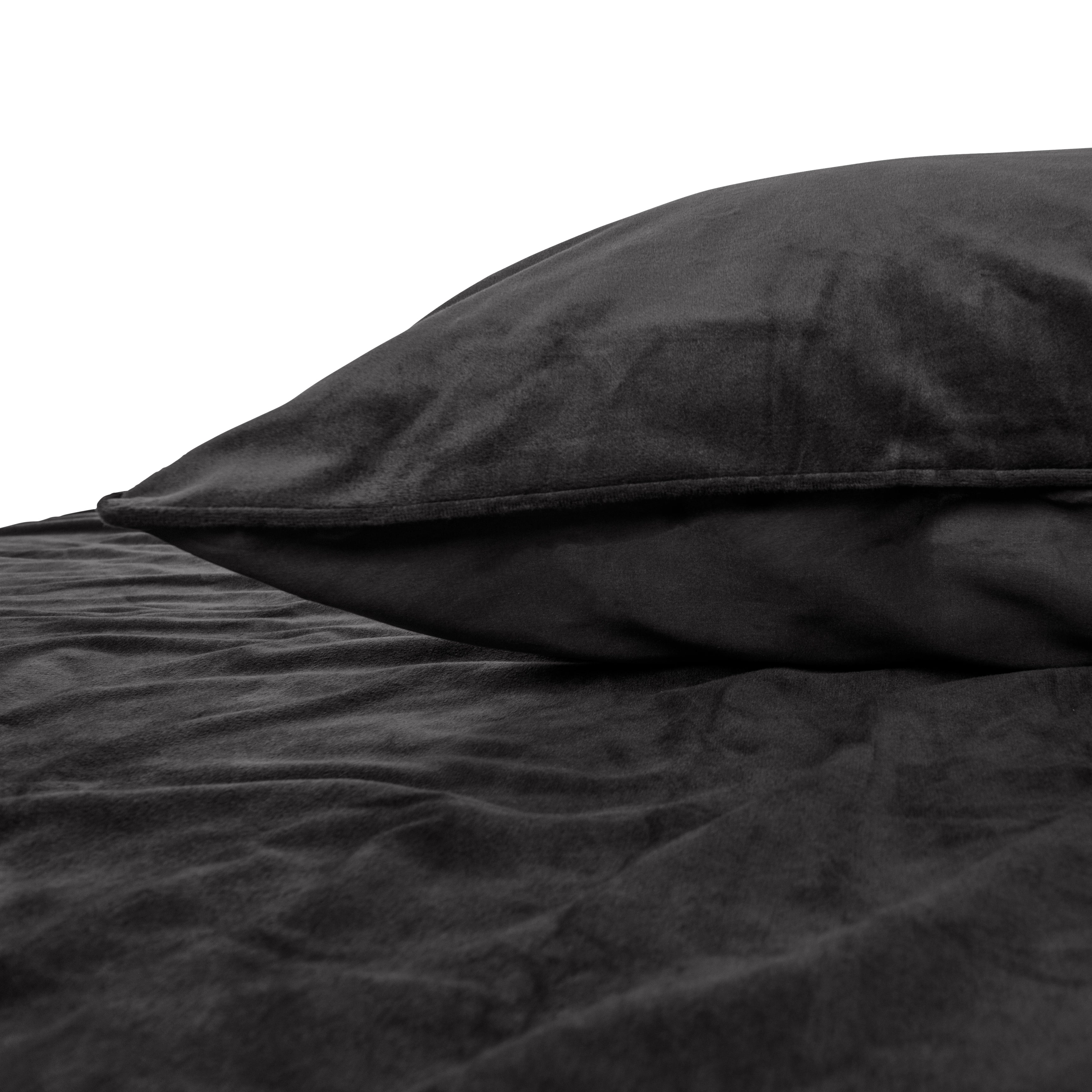 Velvet Piping Duvet Cover Black - Velvet Piping - Velvet soft - Luxuriously packaged