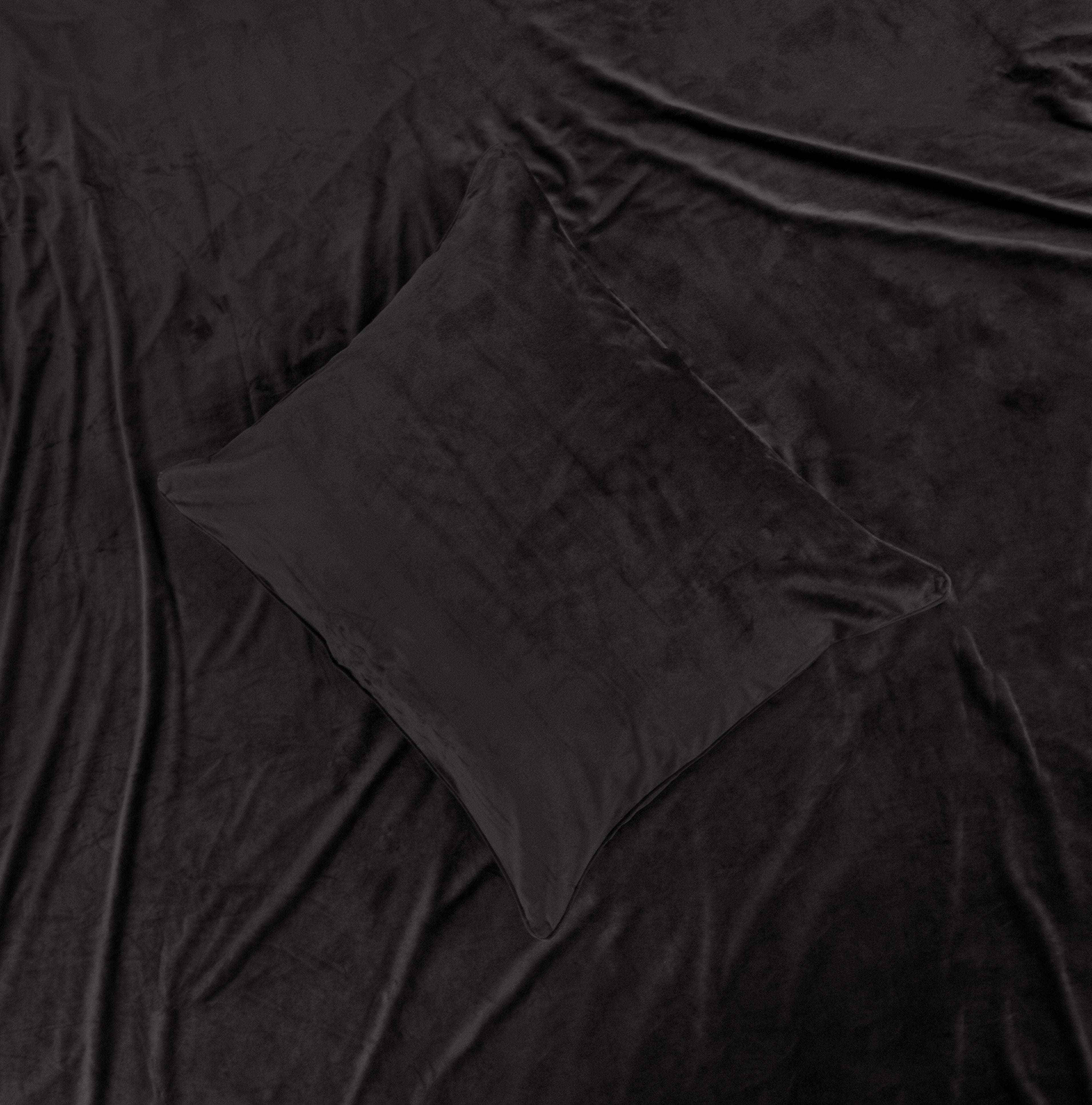 Velvet Piping Duvet Cover Black - Velvet Piping - Velvet soft - Luxuriously packaged