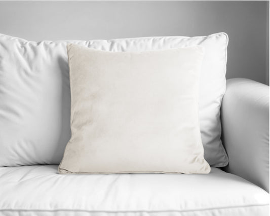 Velvet Sierkussen Beige 50 x 50 - Heerlijk zacht - Luxe velvet stof - Inclusief rits