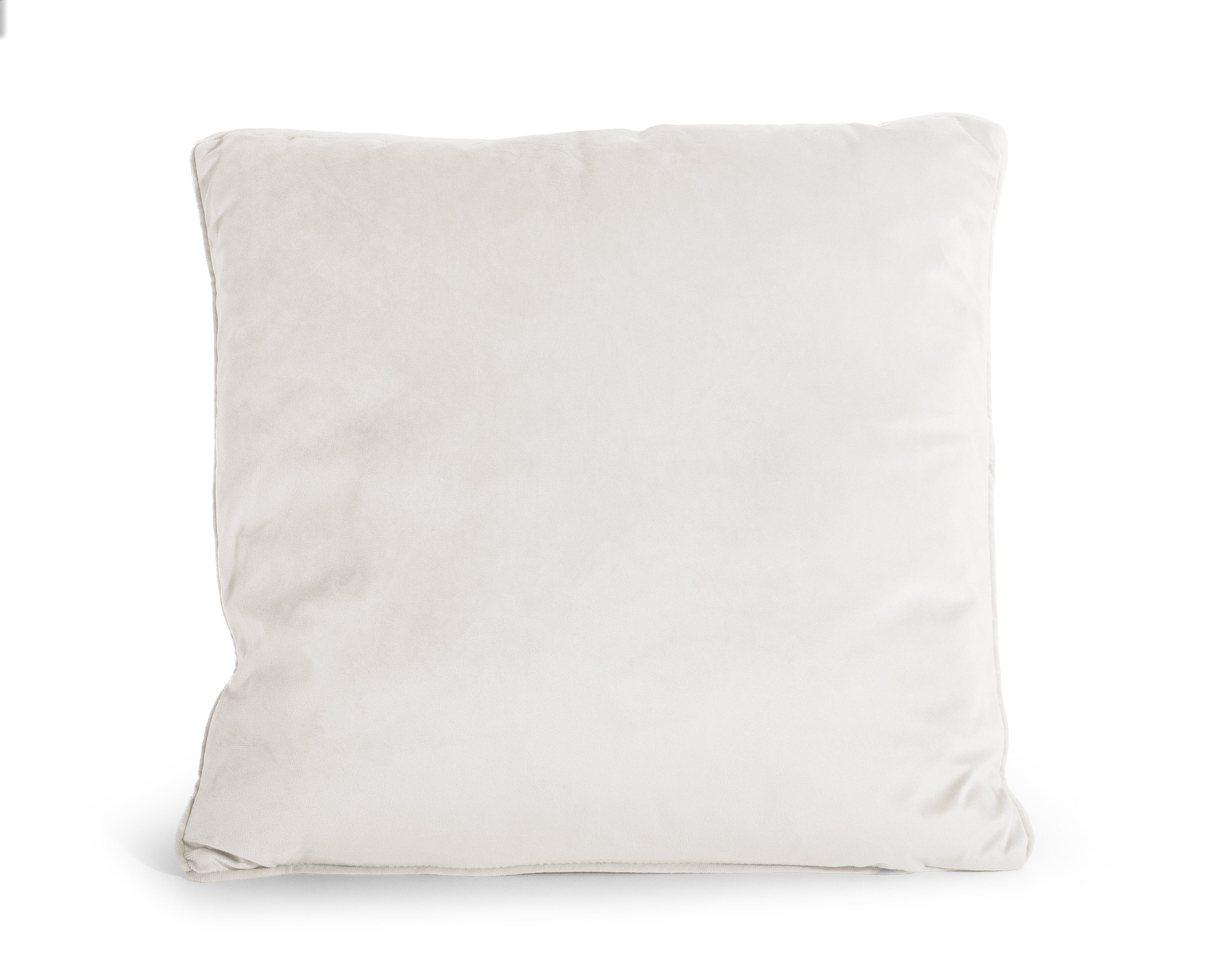 Velvet Sierkussen Beige 50 x 50 - Heerlijk zacht - Luxe velvet stof - Inclusief rits