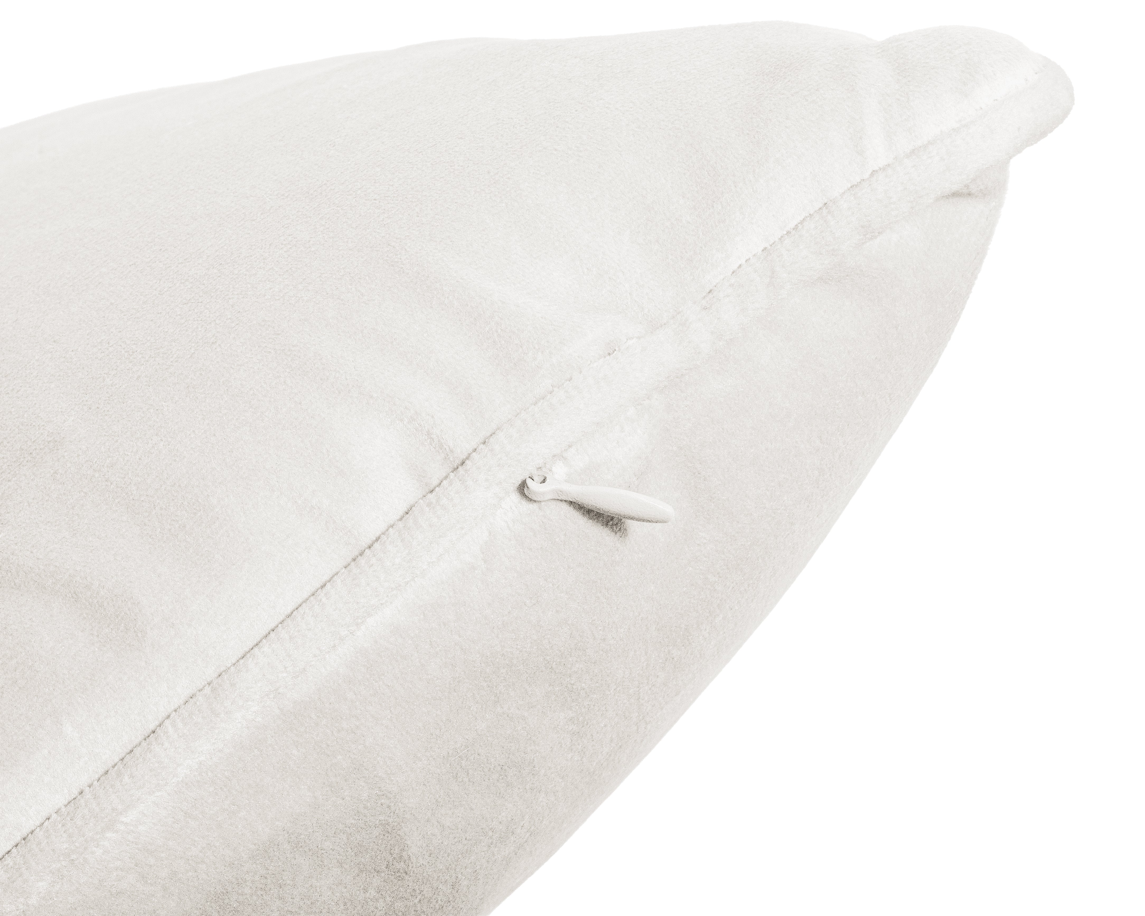 Velvet Sierkussen Beige 50 x 50 - Heerlijk zacht - Luxe velvet stof - Inclusief rits