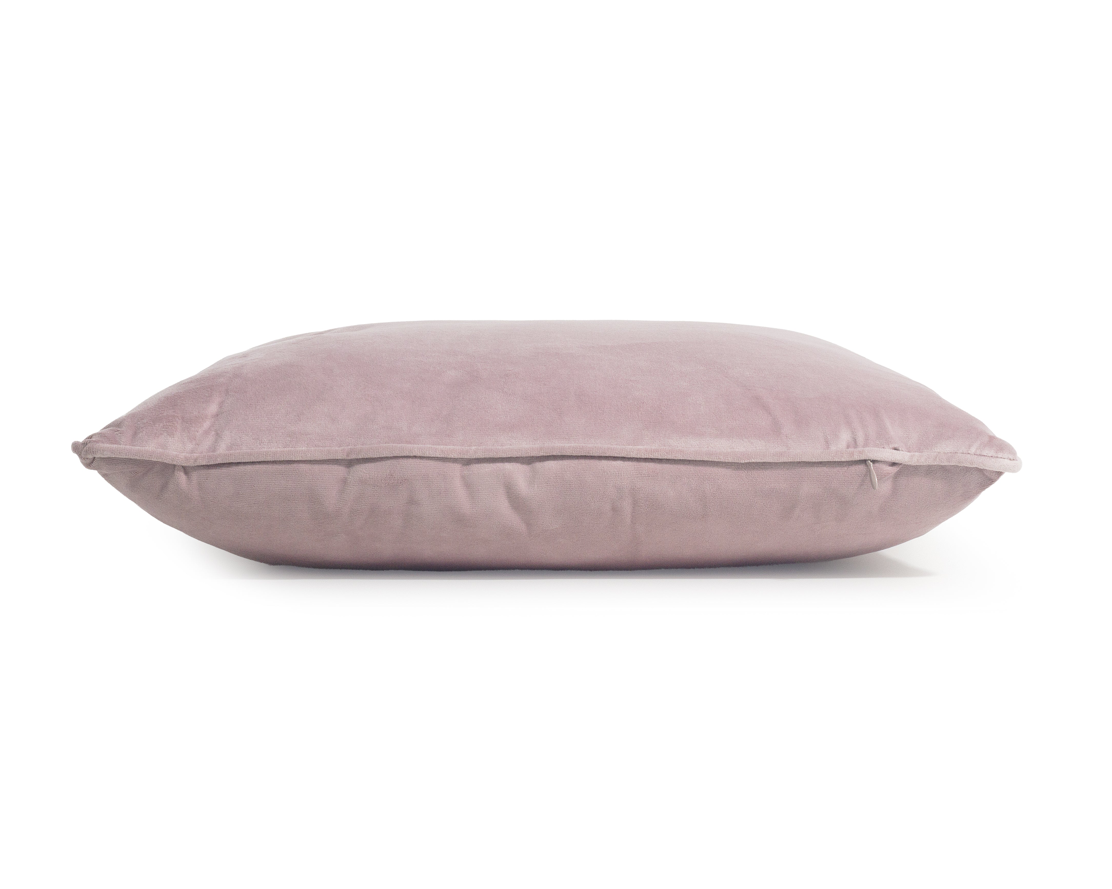 Velvet Sierkussen Poeder Roze 50 x 50 - Heerlijk zacht - Luxe velvet stof - Inclusief rits