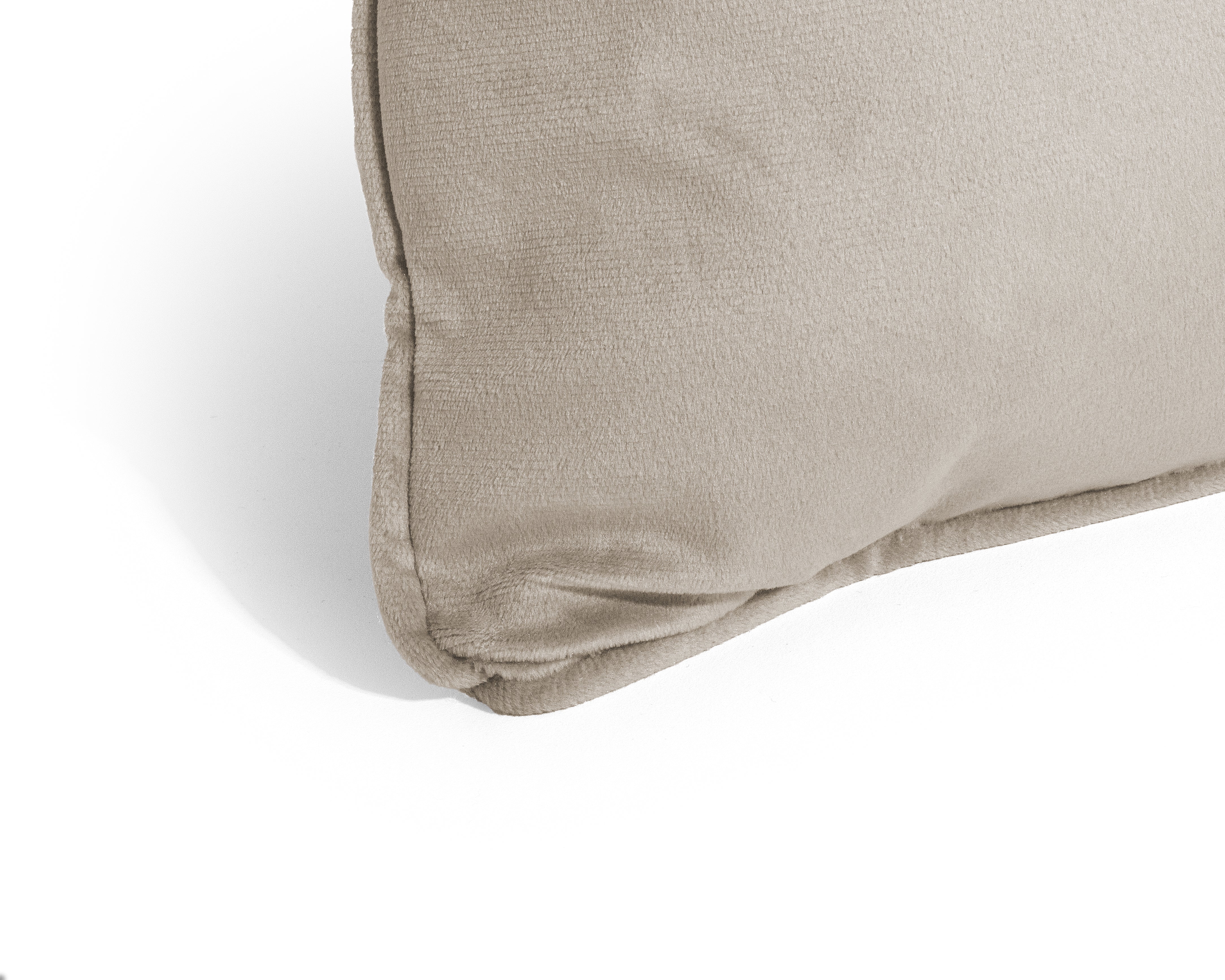 Velvet Sierkussen Taupe 50 x 50 - Heerlijk zacht - Luxe velvet stof - Inclusief rits