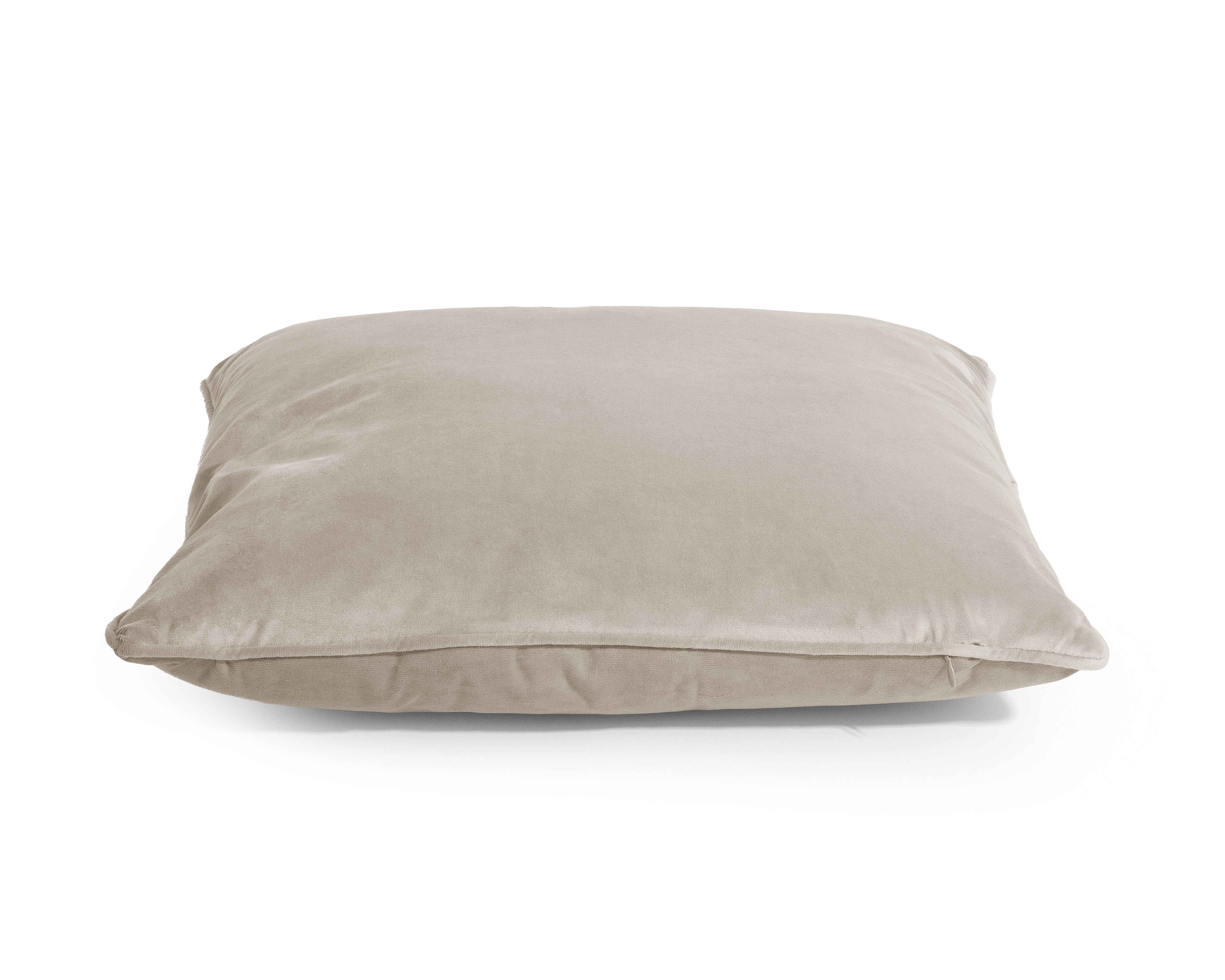 Velvet Sierkussen Taupe 50 x 50 - Heerlijk zacht - Luxe velvet stof - Inclusief rits