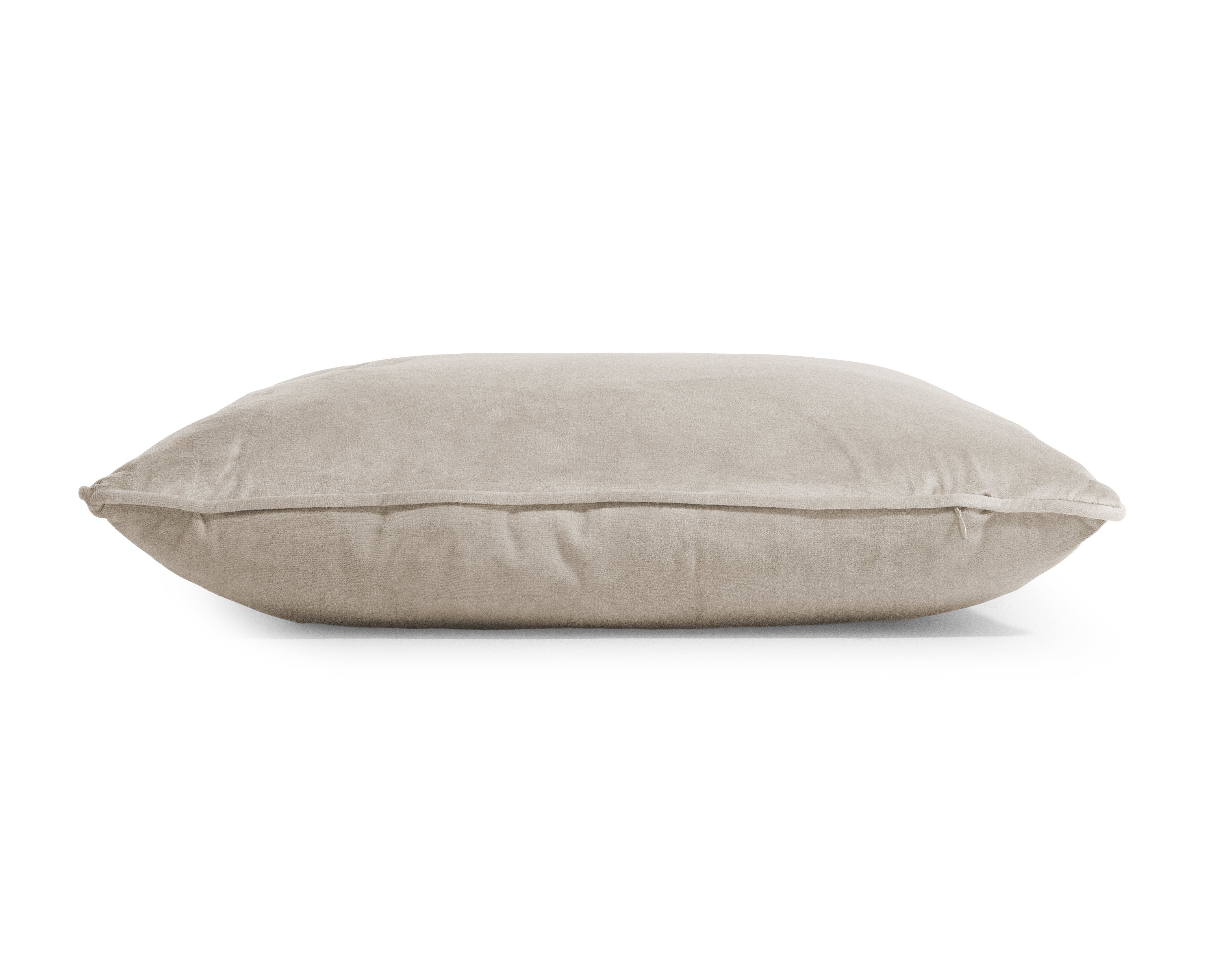 Velvet Sierkussen Taupe 50 x 50 - Heerlijk zacht - Luxe velvet stof - Inclusief rits