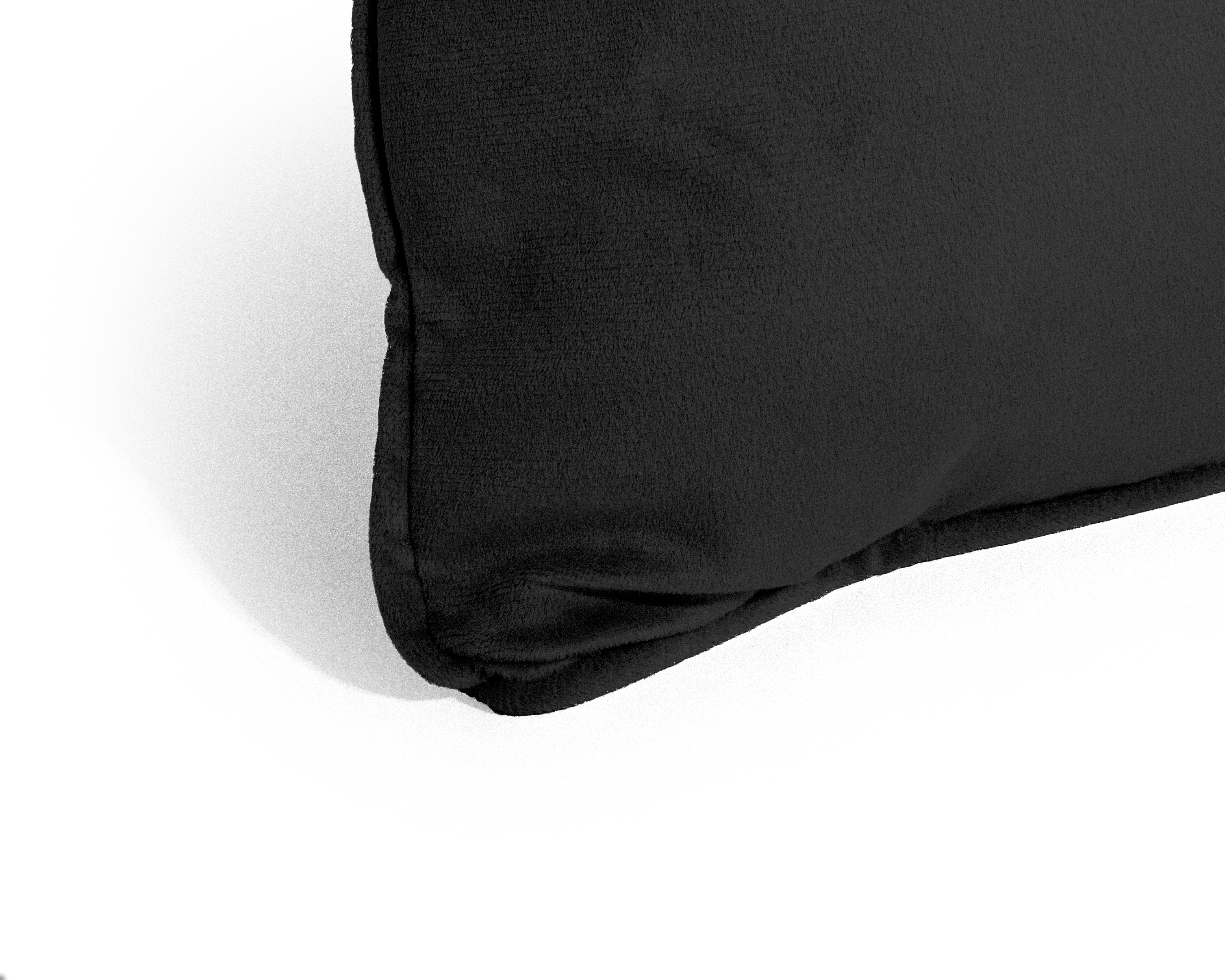 Velvet Sierkussen Zwart 50 x 50 - Heerlijk zacht - Luxe velvet stof - Inclusief rits