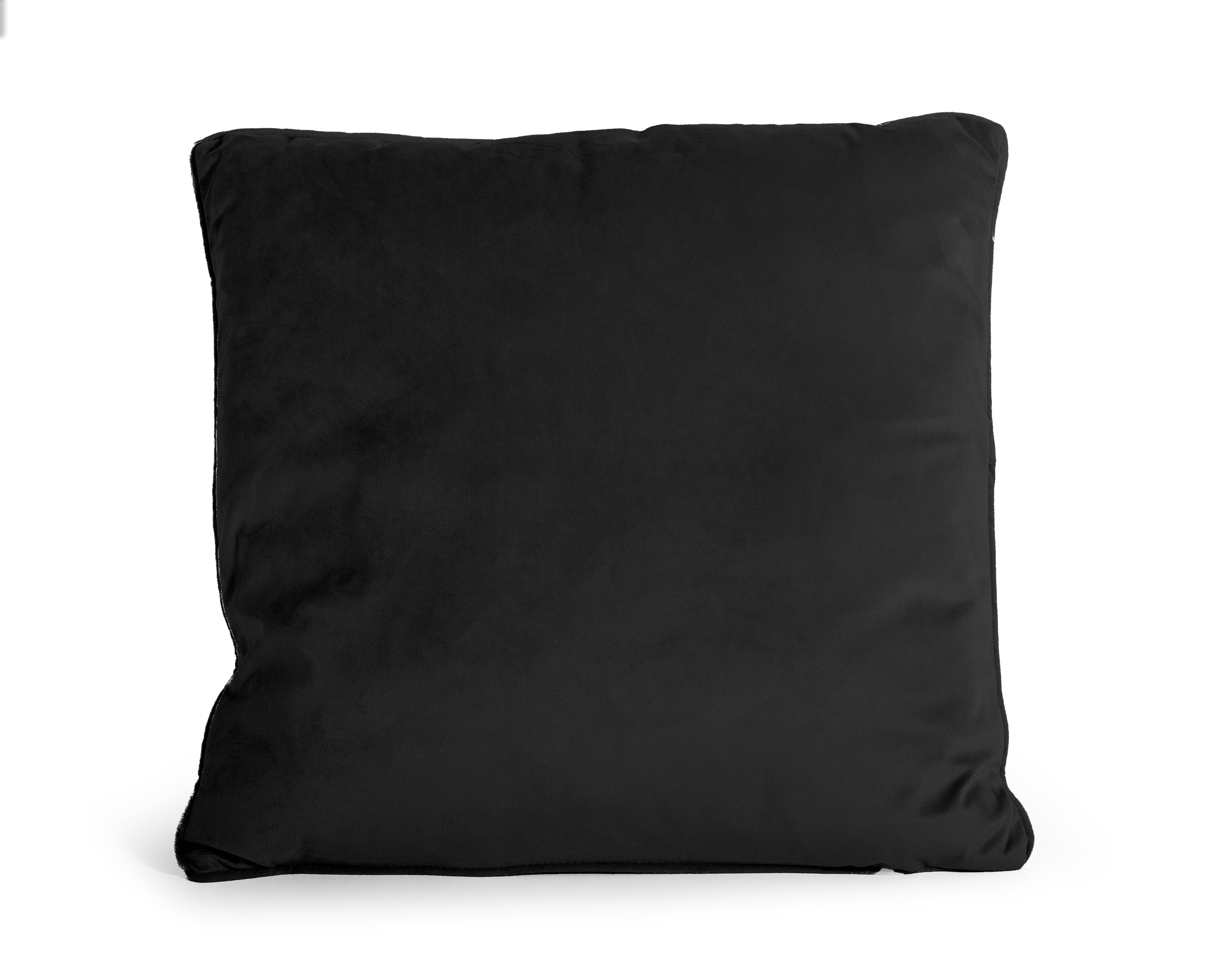 Velvet Sierkussen Zwart 50 x 50 - Heerlijk zacht - Luxe velvet stof - Inclusief rits