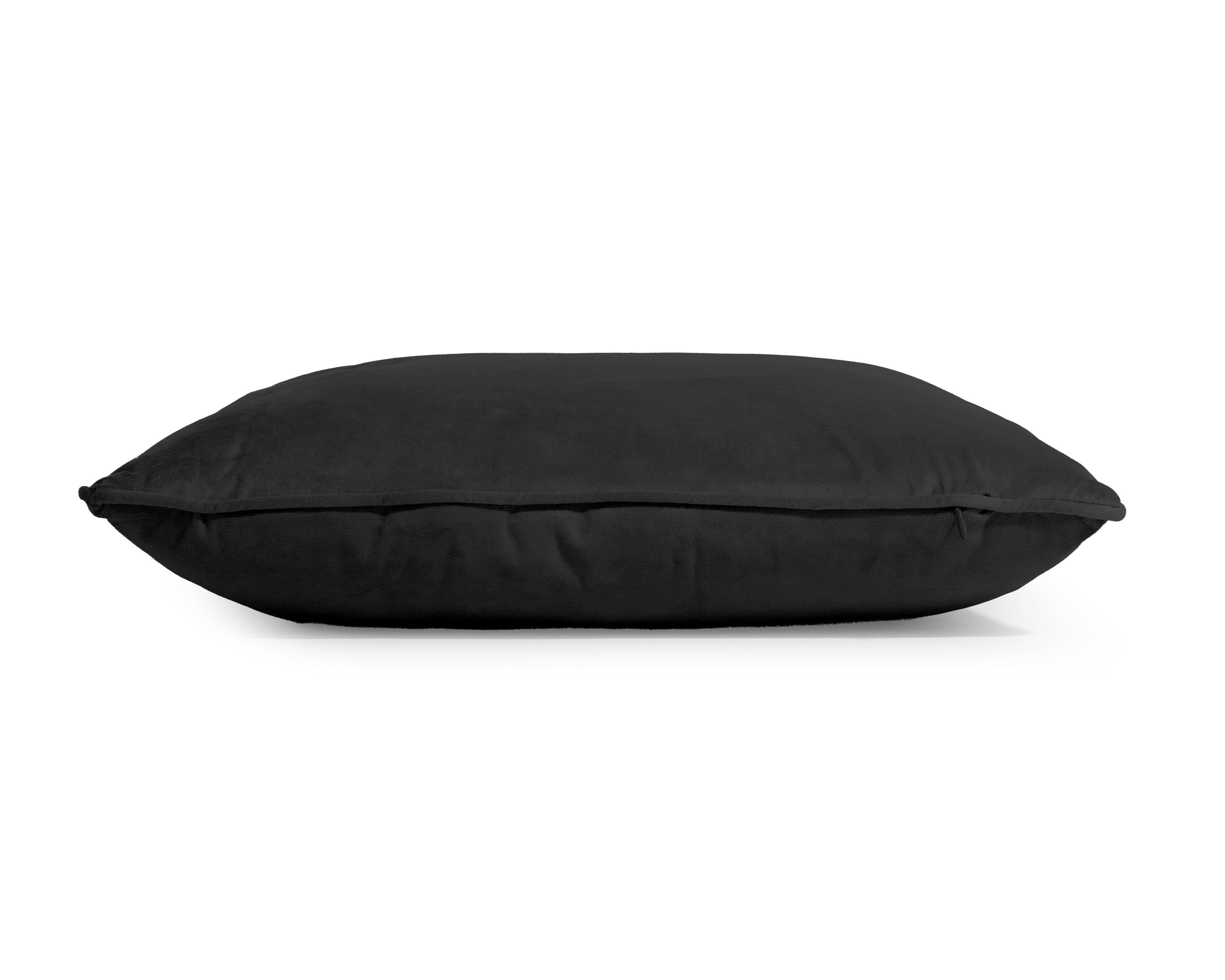 Velvet Sierkussen Zwart 50 x 50 - Heerlijk zacht - Luxe velvet stof - Inclusief rits