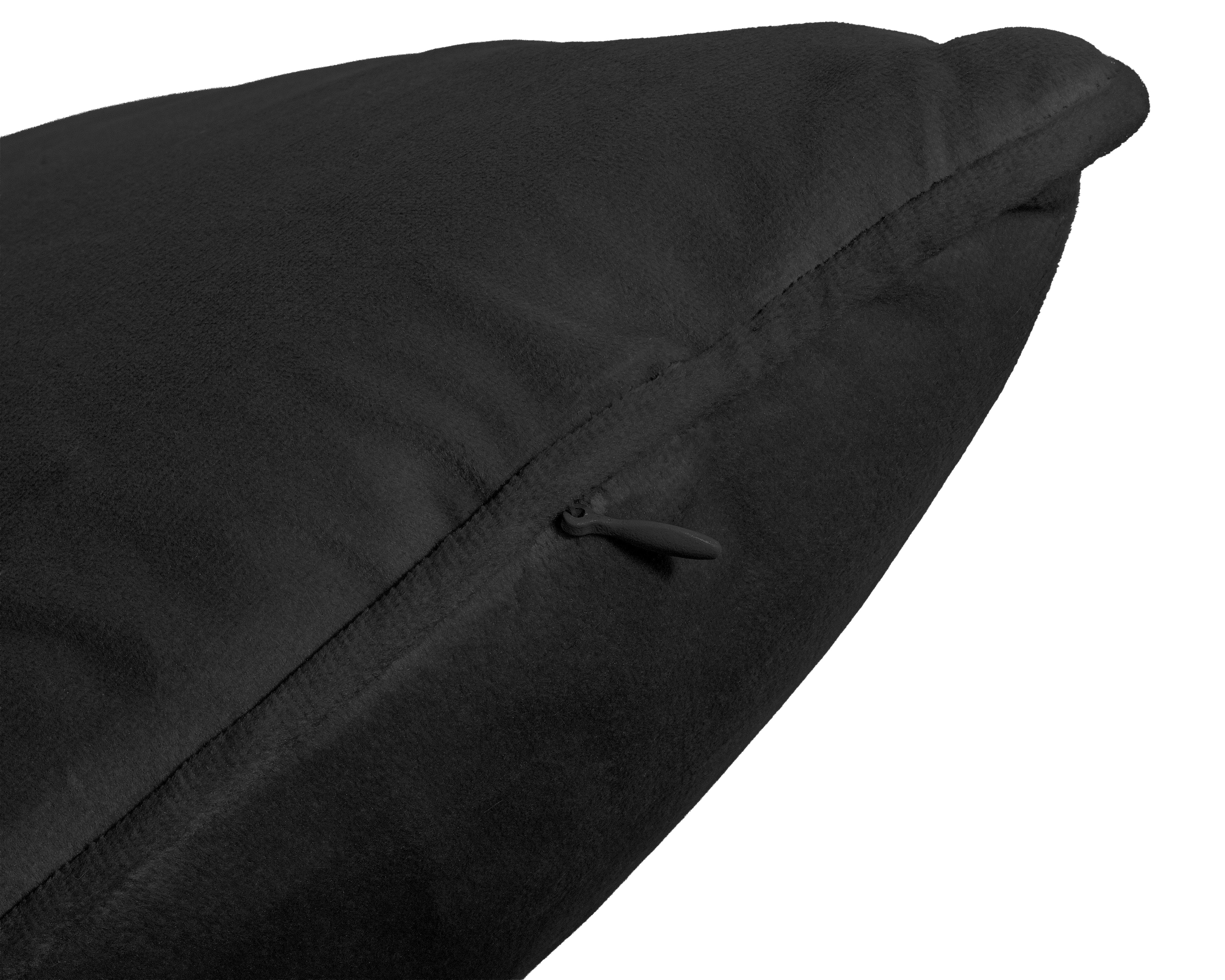 Velvet Sierkussen Zwart 50 x 50 - Heerlijk zacht - Luxe velvet stof - Inclusief rits