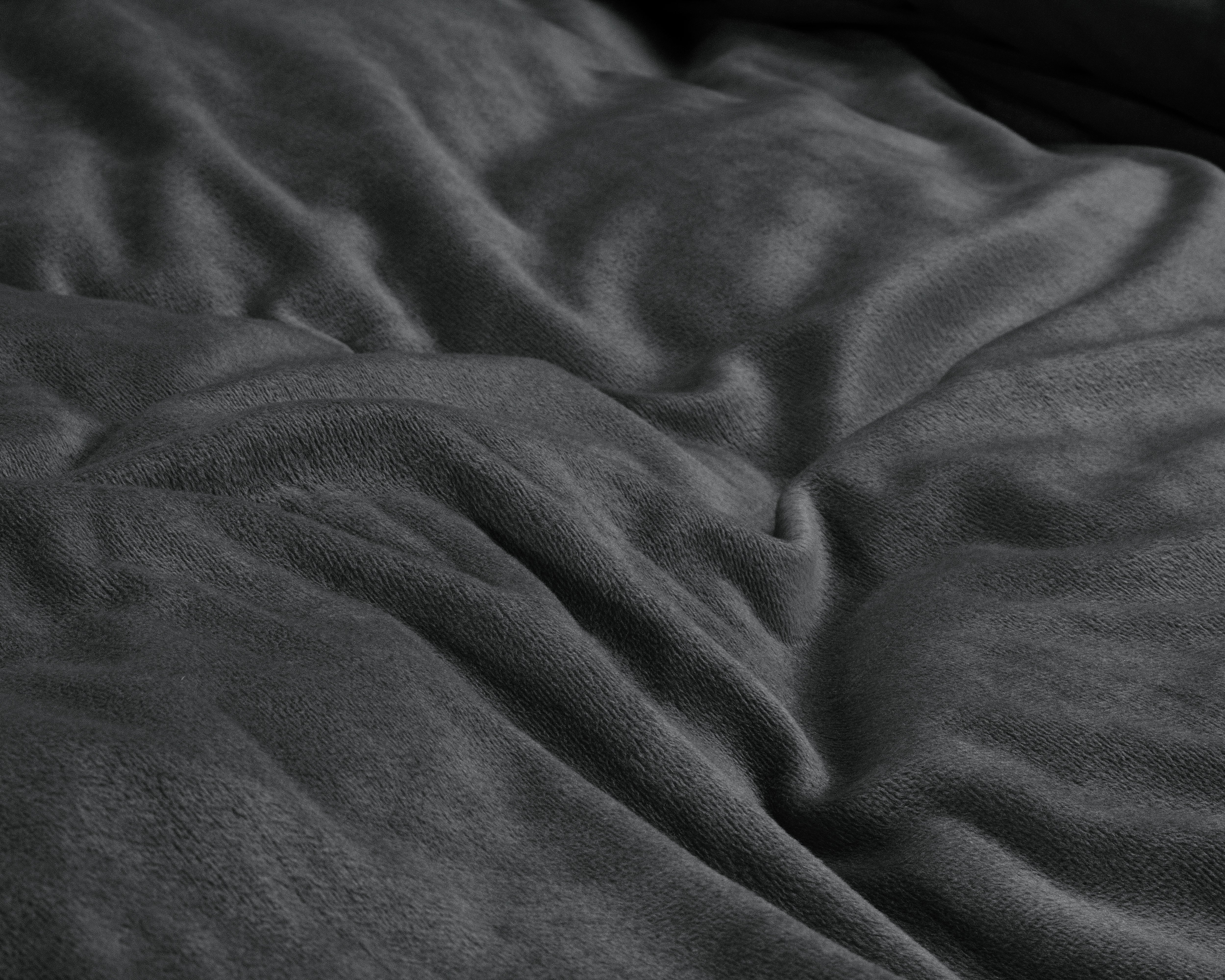Velvet Uni Dekbedovertrek Antraciet - Fluweel zacht - Anti-allergisch - Luxe verpakt