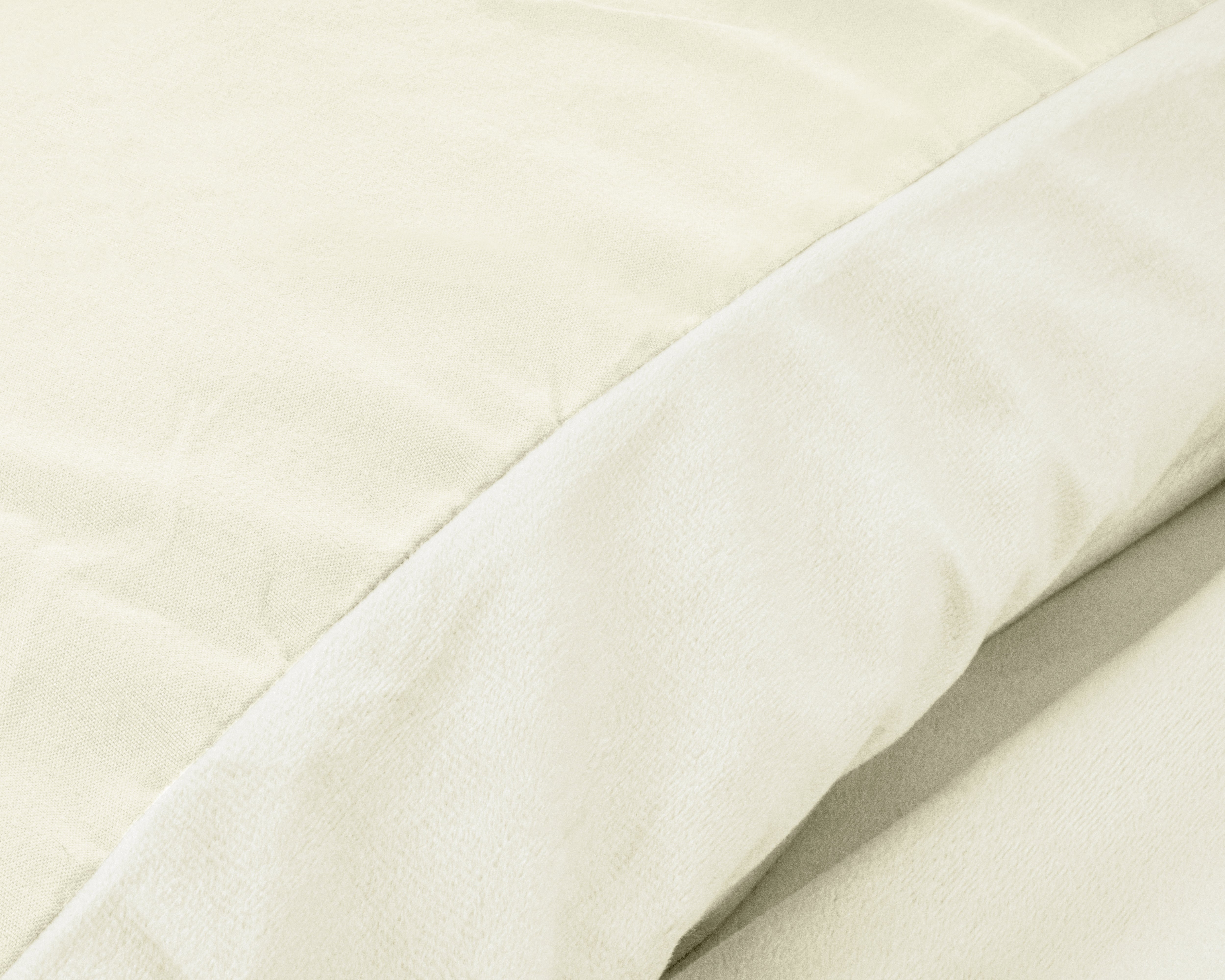 Velvet Uni Dekbedovertrek Creme - Fluweel zacht - Anti-allergisch - Luxe verpakt
