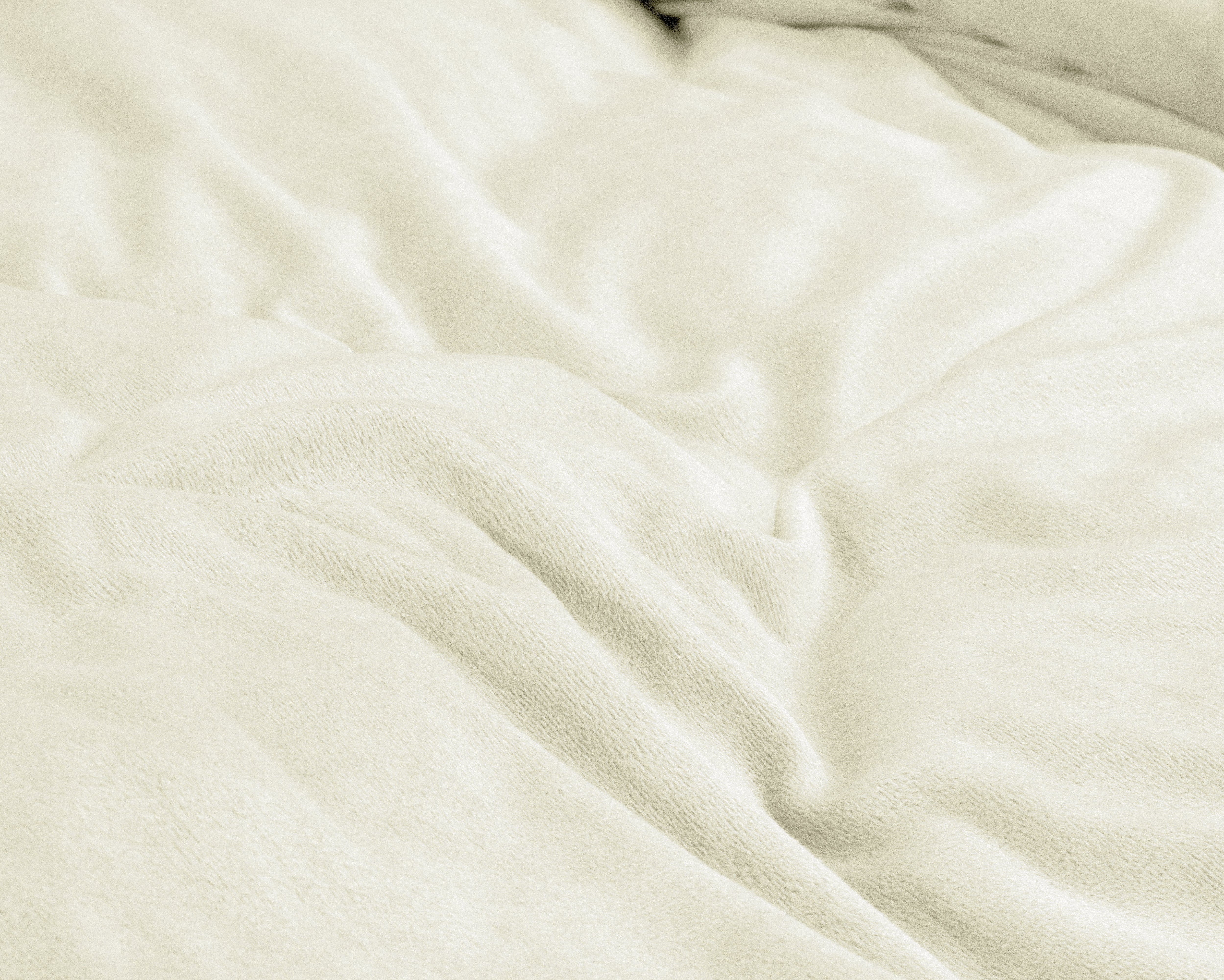 Velvet Uni Dekbedovertrek Creme - Fluweel zacht - Anti-allergisch - Luxe verpakt