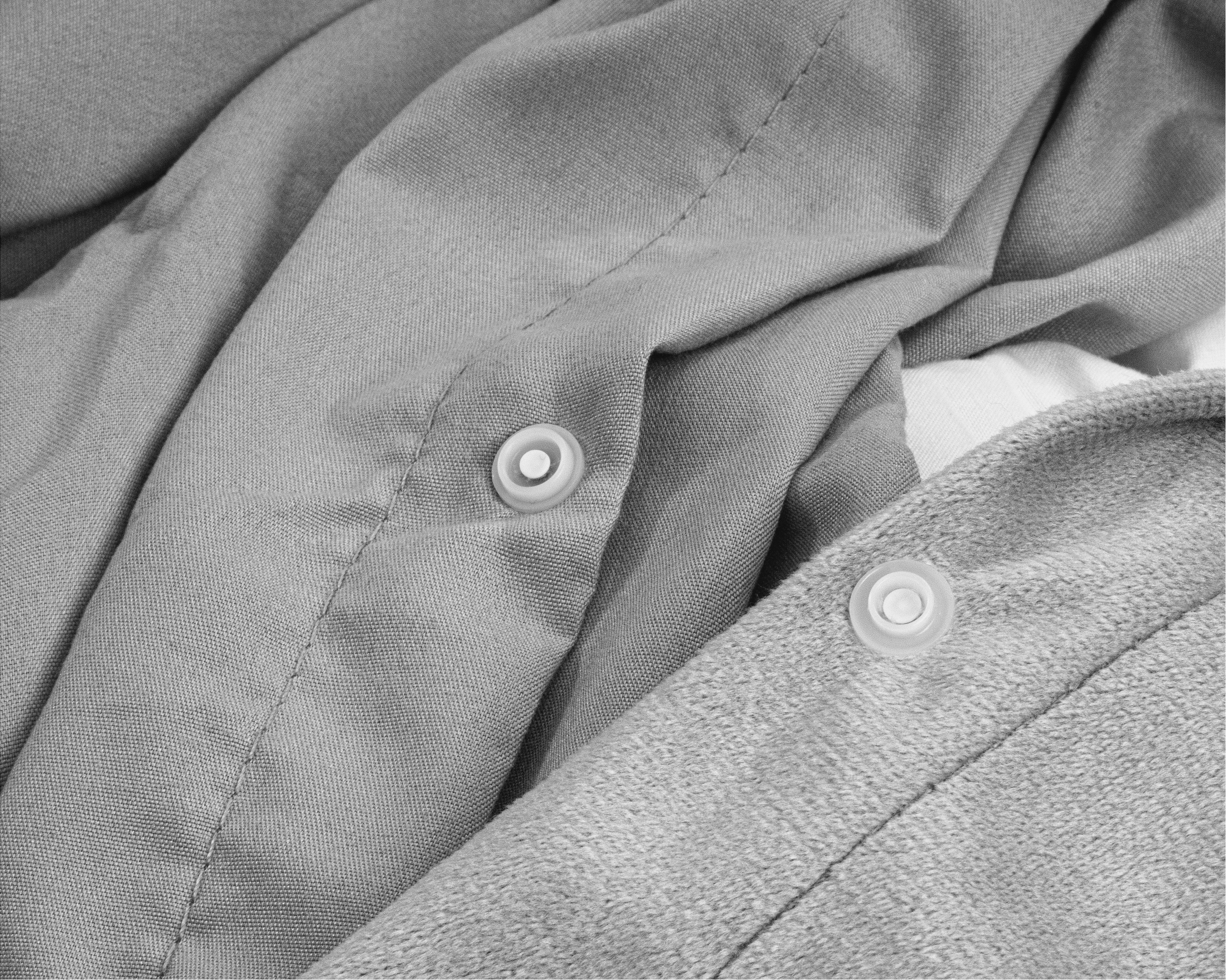 Velvet Uni Dekbedovertrek Grijs - Fluweel zacht - Anti-allergisch - Luxe verpakt