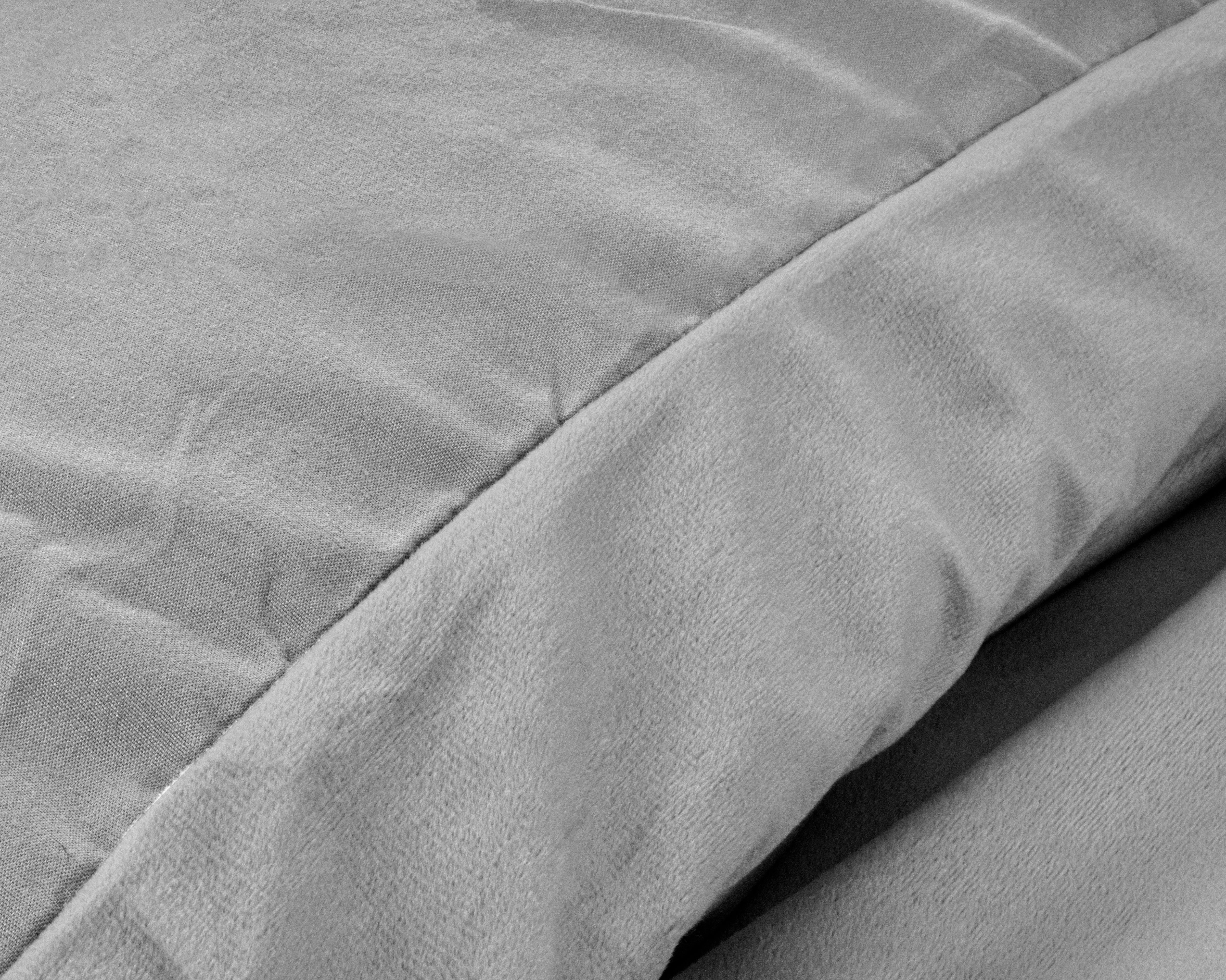 Velvet Uni Dekbedovertrek Grijs - Fluweel zacht - Anti-allergisch - Luxe verpakt