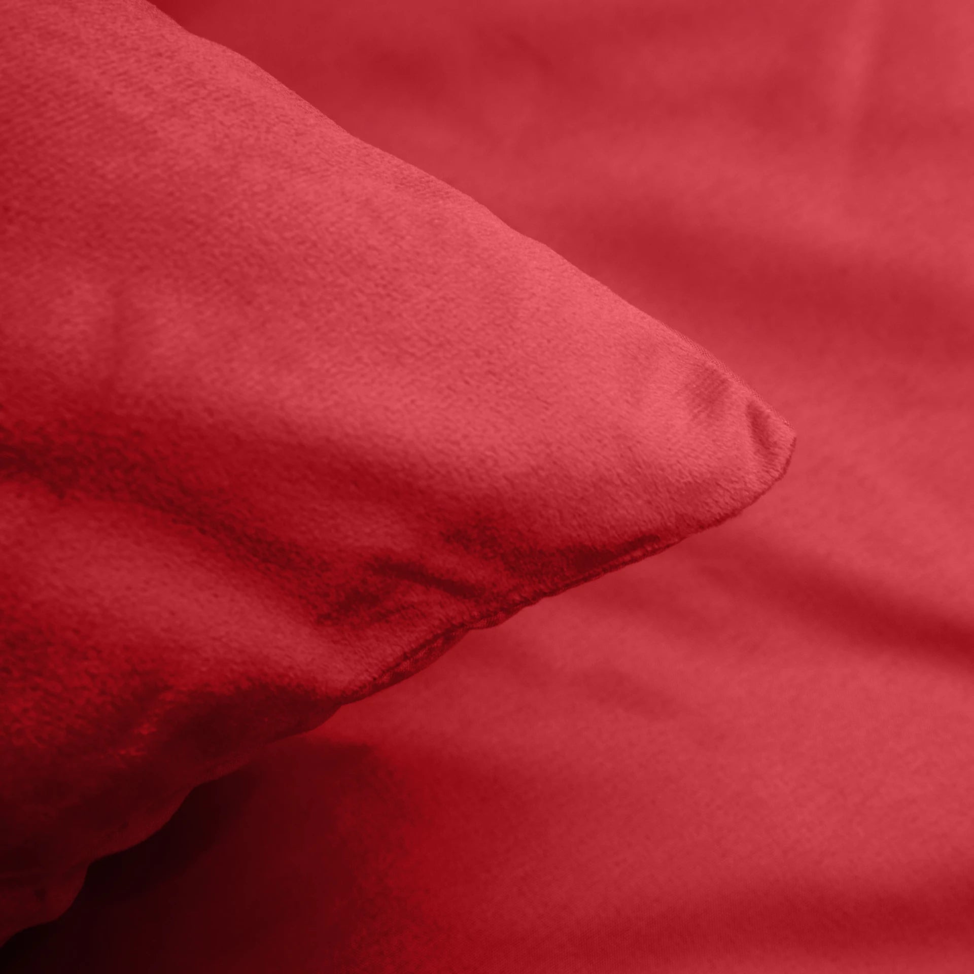 Velvet Uni Dekbedovertrek Rood - Fluweel zacht - Anti-allergisch - Luxe verpakt