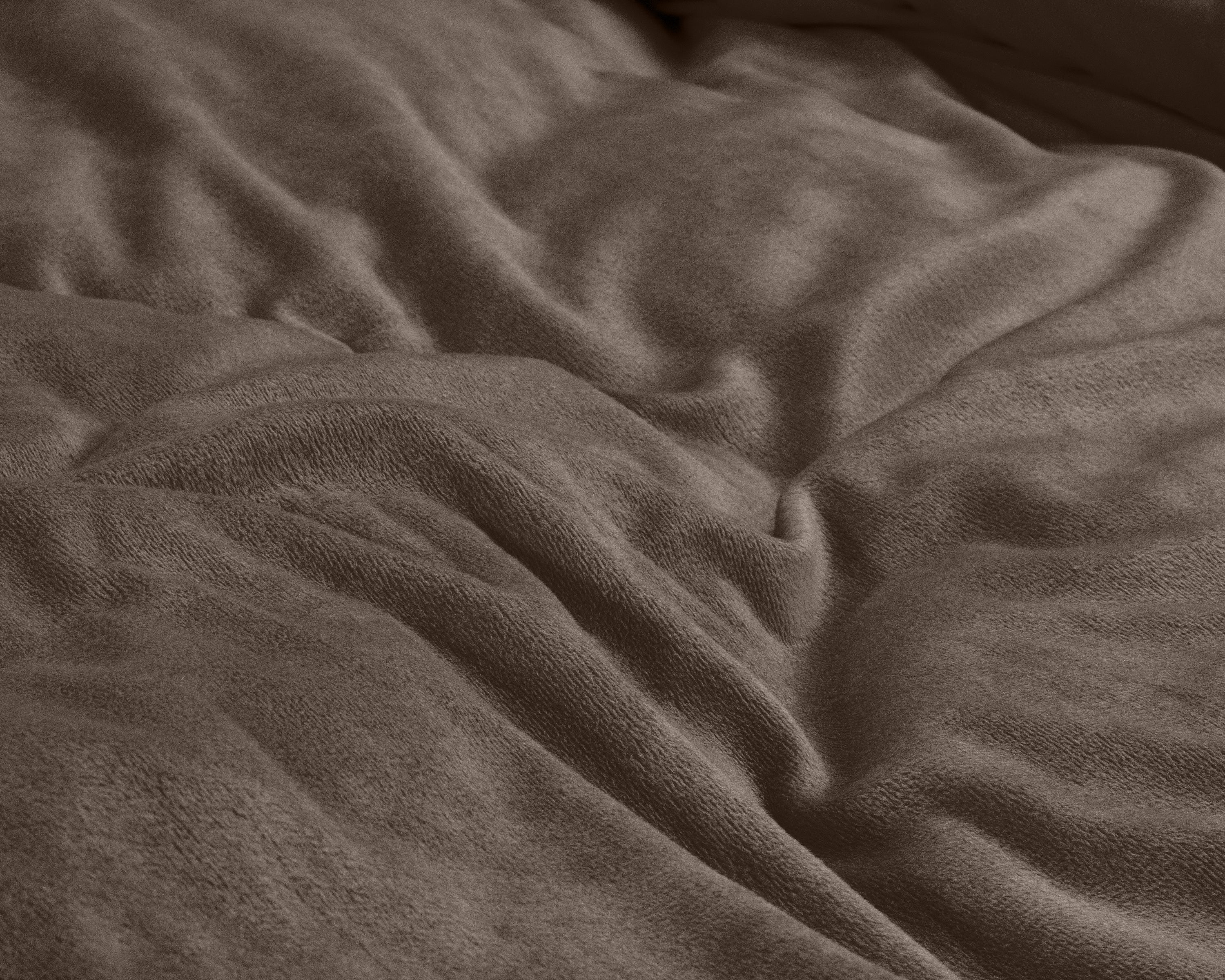 Velvet Uni Dekbedovertrek Taupe - Fluweel zacht - Anti-allergisch - Luxe verpakt