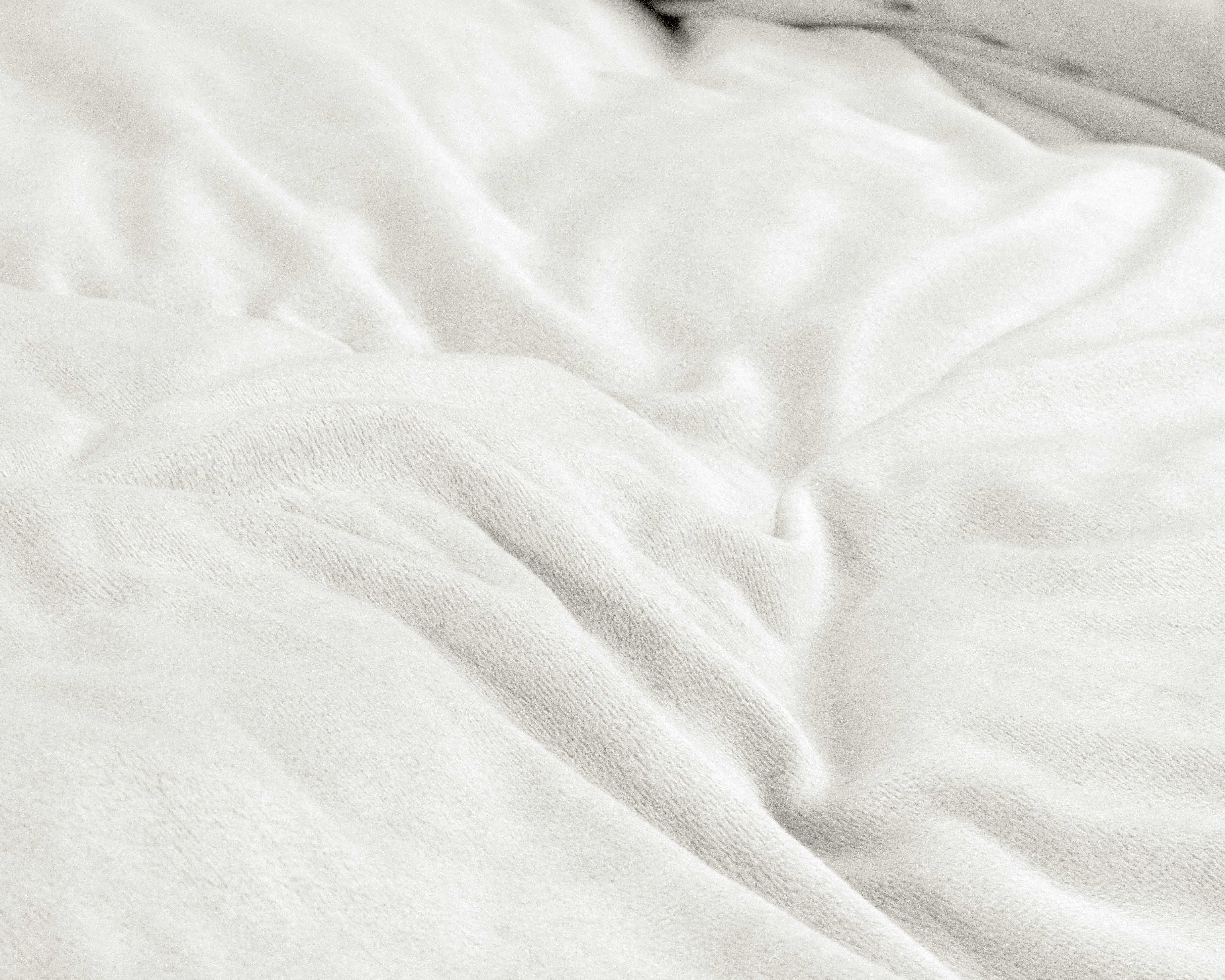 Velvet Uni Dekbedovertrek Wit - Fluweel zacht - Anti-allergisch - Luxe verpakt