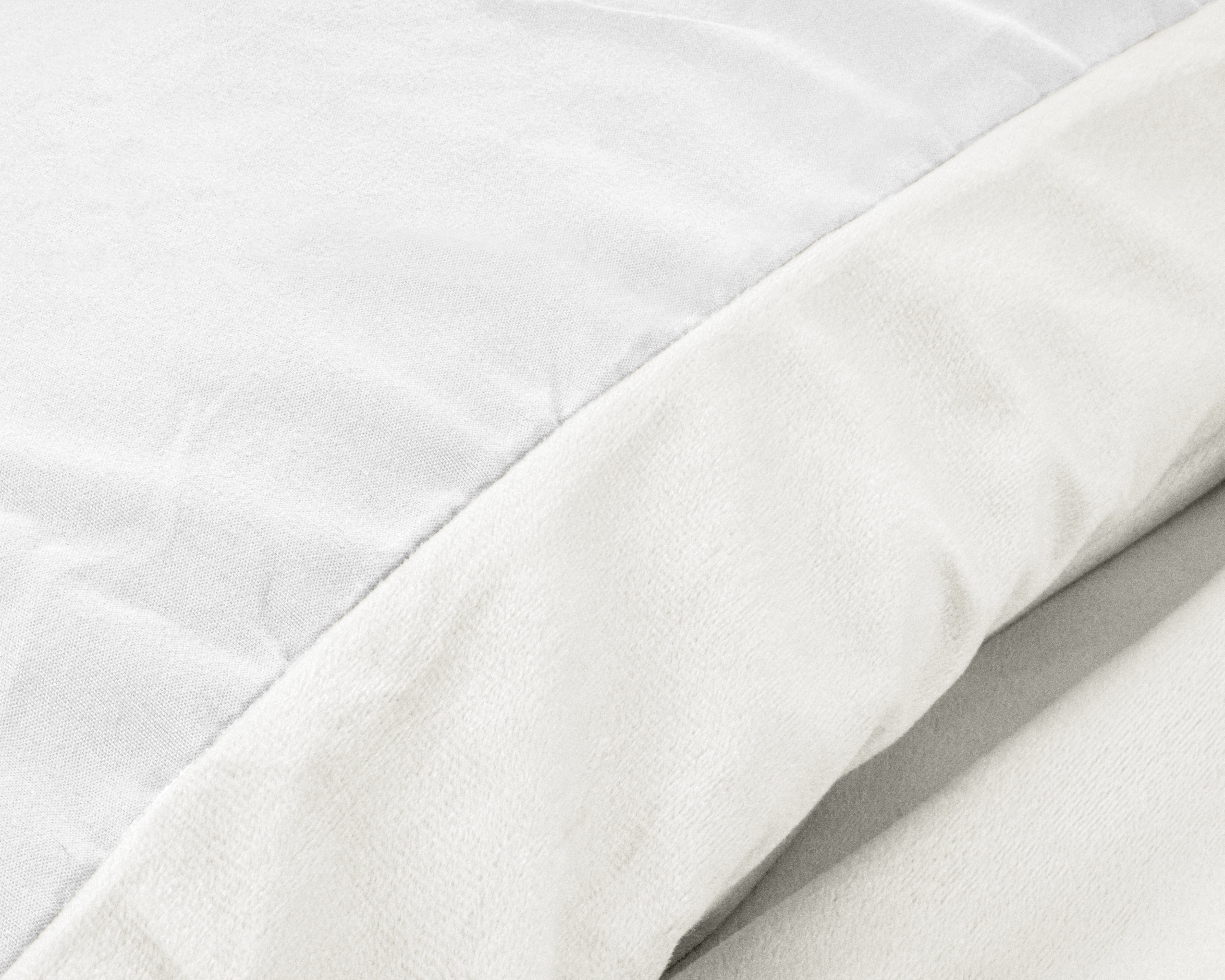 Velvet Uni Dekbedovertrek Wit - Fluweel zacht - Anti-allergisch - Luxe verpakt