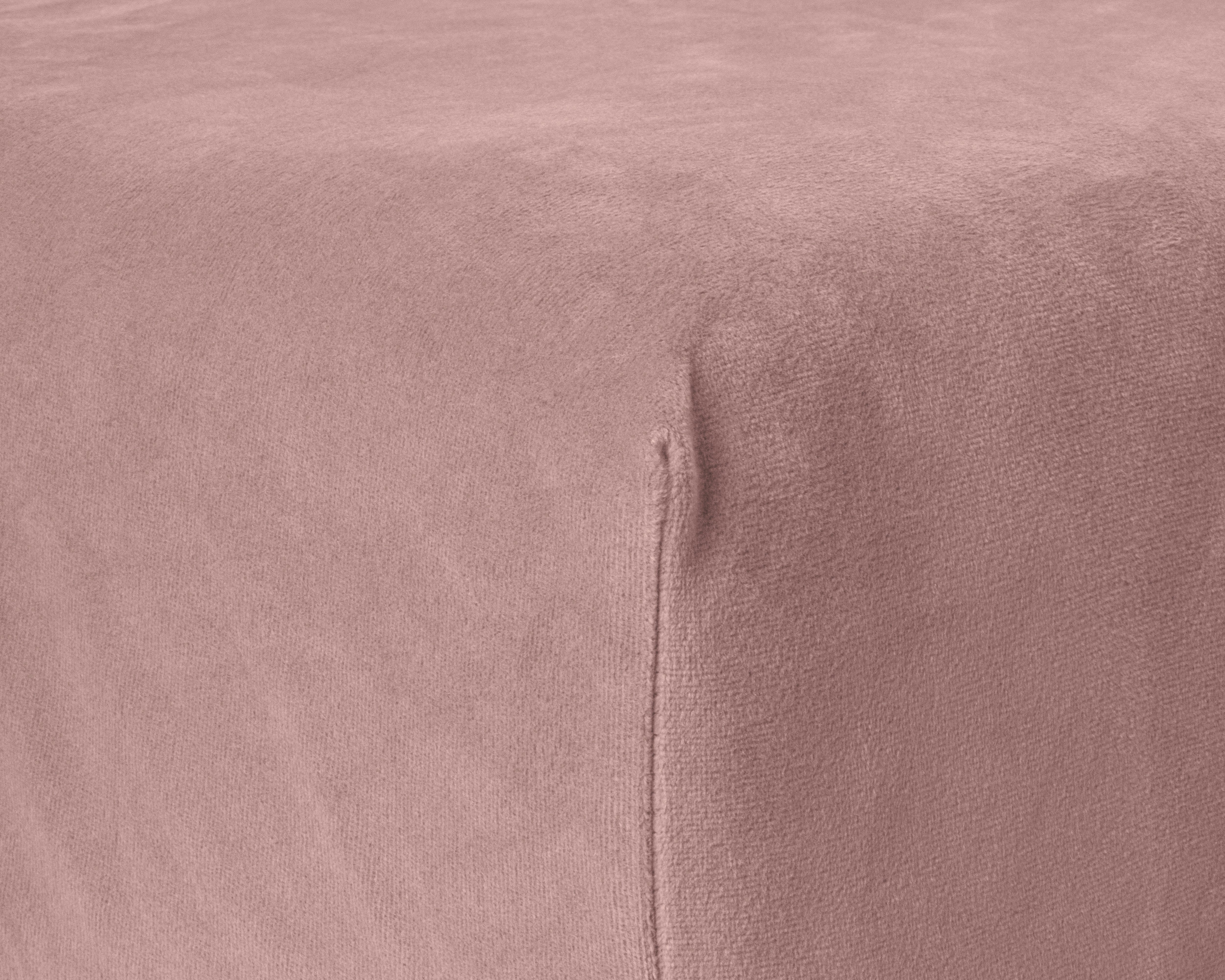 Velvet hoeslaken Oud Roze - Warm voor de winter - Zacht en soepel - Vocht absorberend