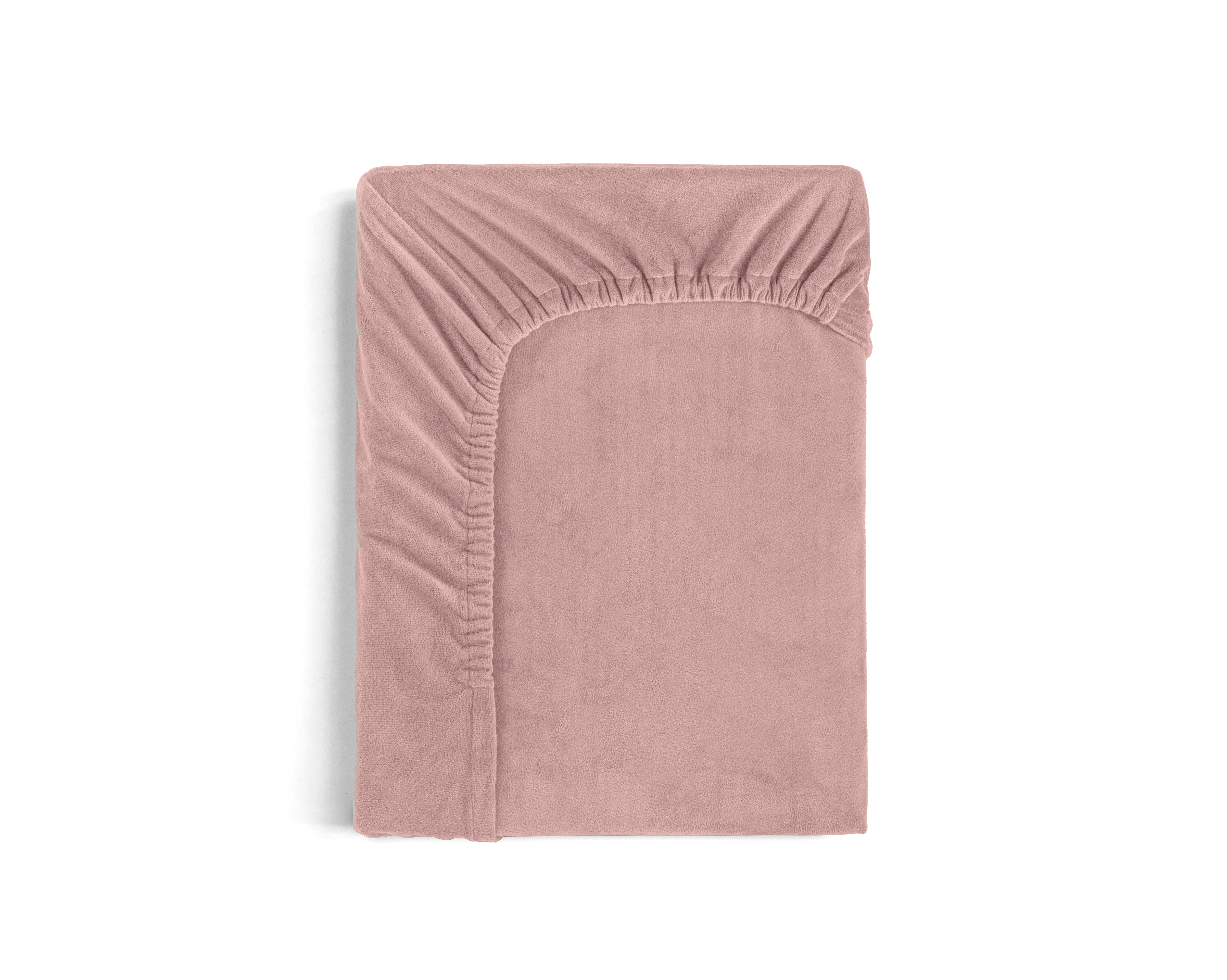 Velvet hoeslaken Oud Roze - Warm voor de winter - Zacht en soepel - Vocht absorberend