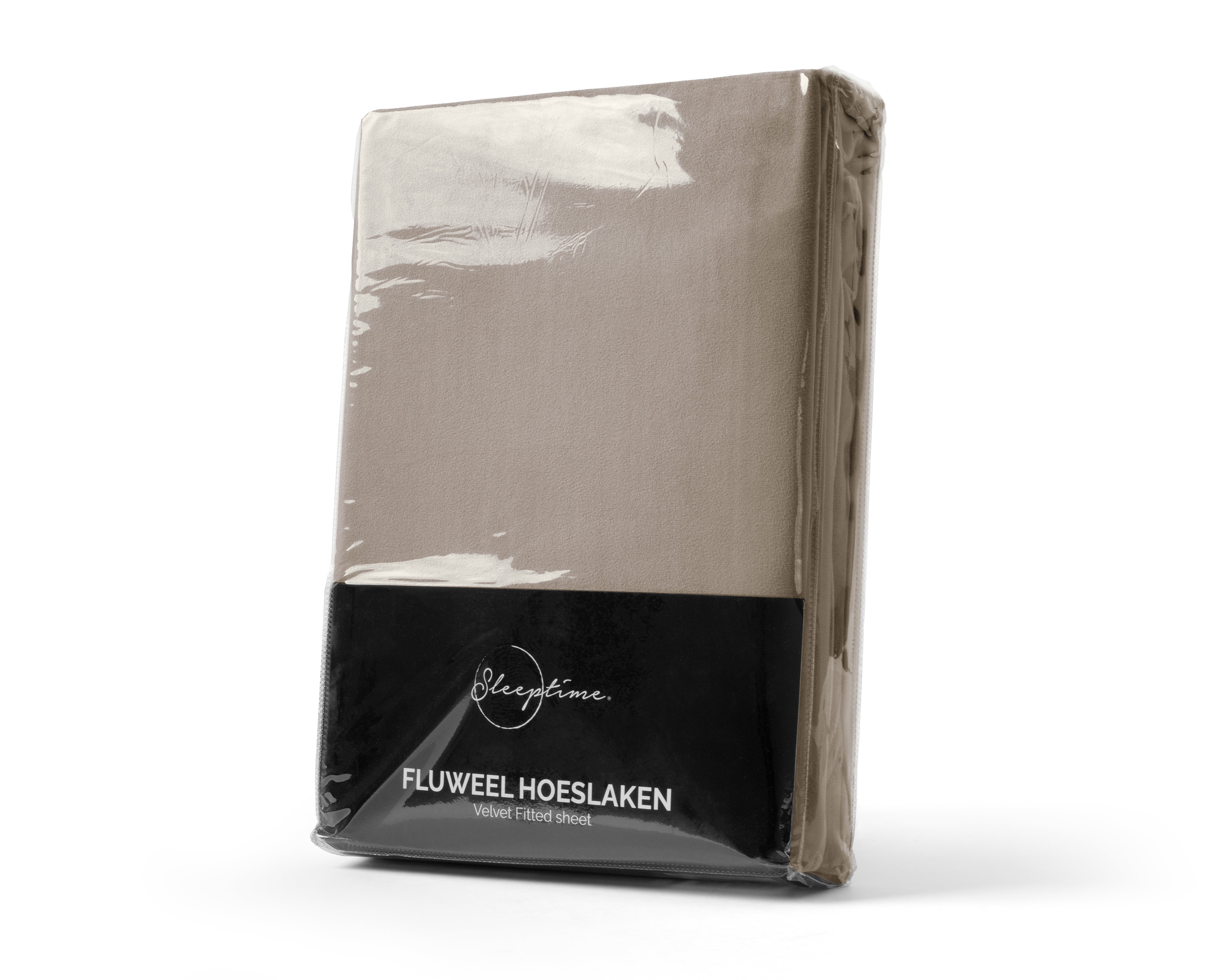 Velvet hoeslaken Taupe/Grijs - Warm voor de winter - Zacht en soepel - Vocht absorberend