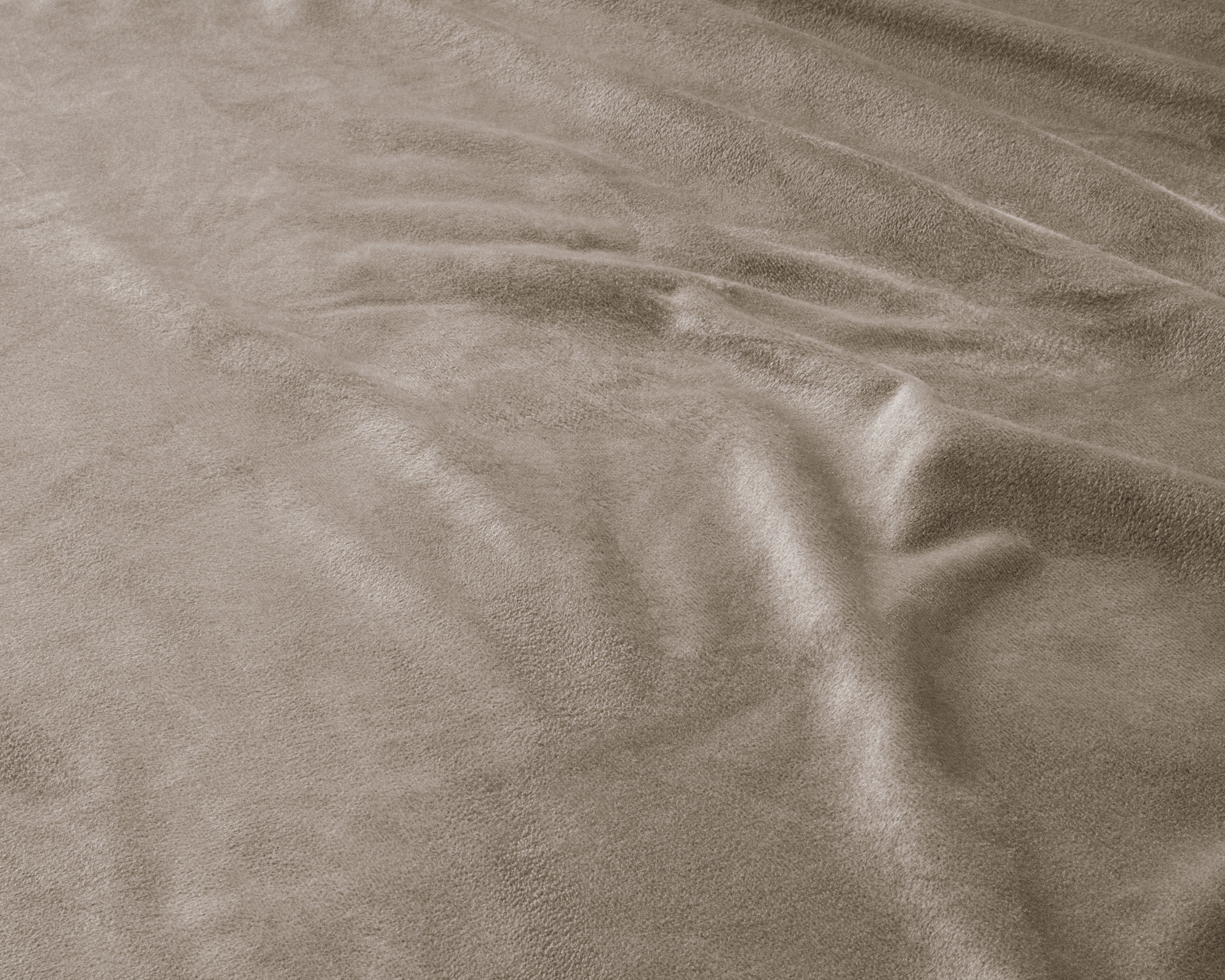 Velvet hoeslaken Taupe/Grijs - Warm voor de winter - Zacht en soepel - Vocht absorberend