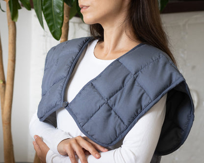 Verzwaard Neckwrap - Standaard Antraciet - Maximale ontspanning - Anti huisstofmijt - Anti-allergisch