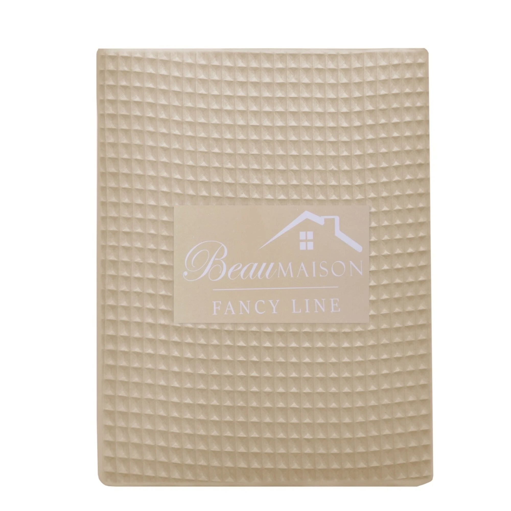 Waffle Fabric Duvet Cover Taupe – Luxurious 100% Cotton | Shrink-resistant