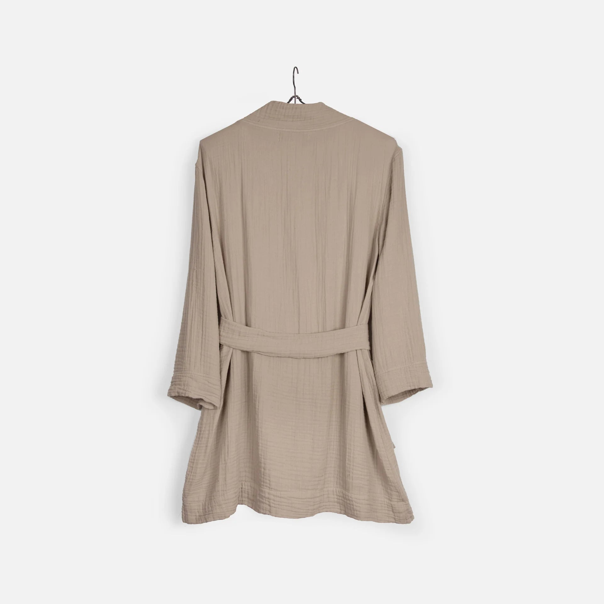 Walra Badjas Spring Robe - Taupe - 100% Katoen Mousseline