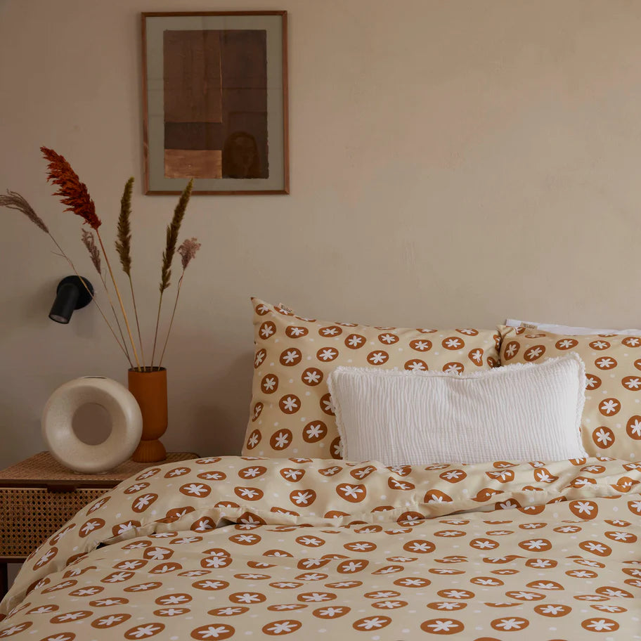 Walra Dekbedovertrek Bubble Stars - Beige - 100% Katoen (BCI)