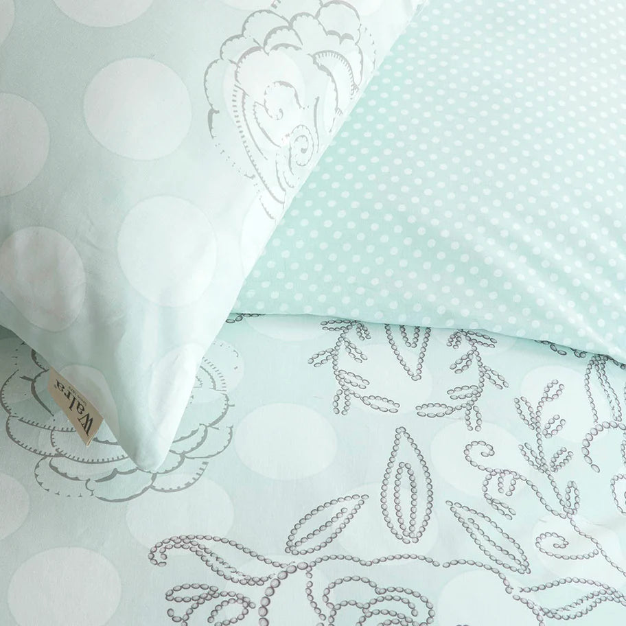 Walra Dekbedovertrek Dreamy Dots - Licht Blauw - 100% Katoen