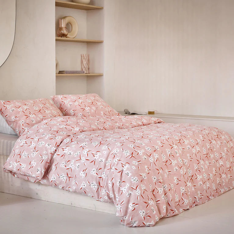 Walra Dekbedovertrek Floral Fusion - Roze - 100% Katoen