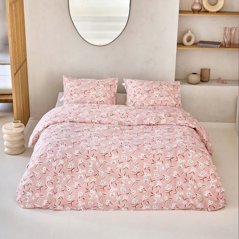 Walra Dekbedovertrek Floral Fusion - Roze - 100% Katoen