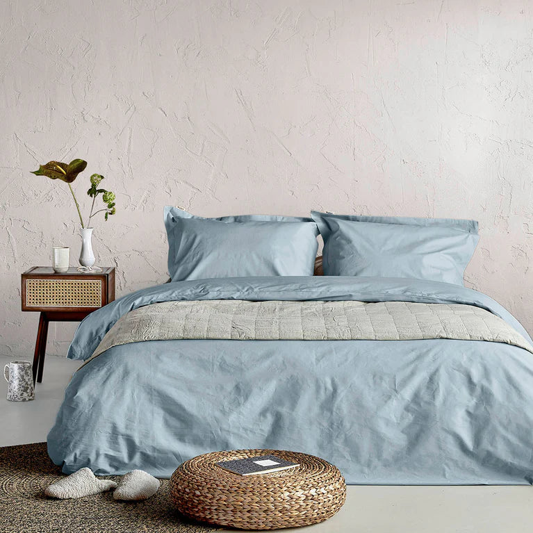 Walra Dekbedovertrek Forever Cotton - Zeeblauw - 100% Percal Katoen
