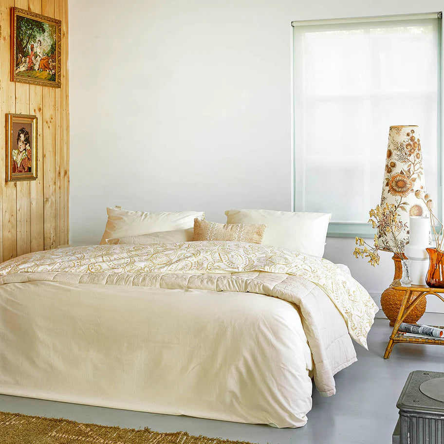 Walra Dekbedovertrek Perfect Paisley - Geel - 100% Katoen (BCI)