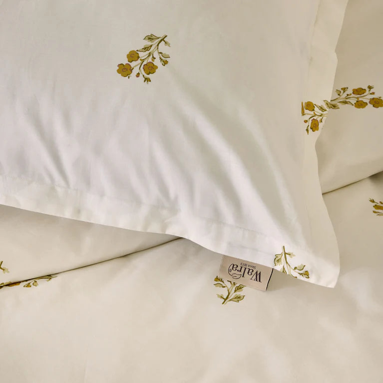 Walra Dekbedovertrek Remade Sunset Blossom - Off White - 100% Katoen