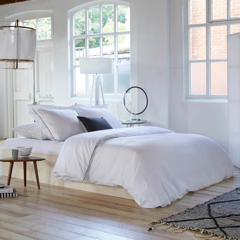 Walra Dekbedovertrek Subtile Stripes - Wit - 100% Katoen Satijn