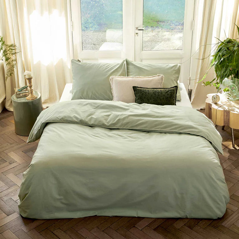 Walra Dekbedovertrek Sweet Softy - Groen - 100% Flanel Katoen