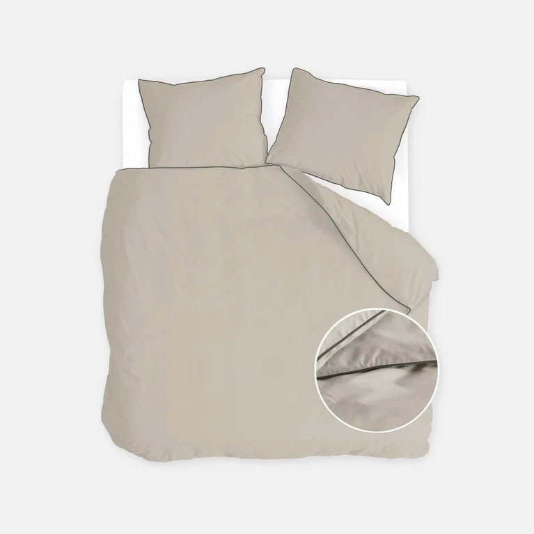 Walra Dekbedovertrek Sweet Softy - Zand - 100% Flanel Katoen